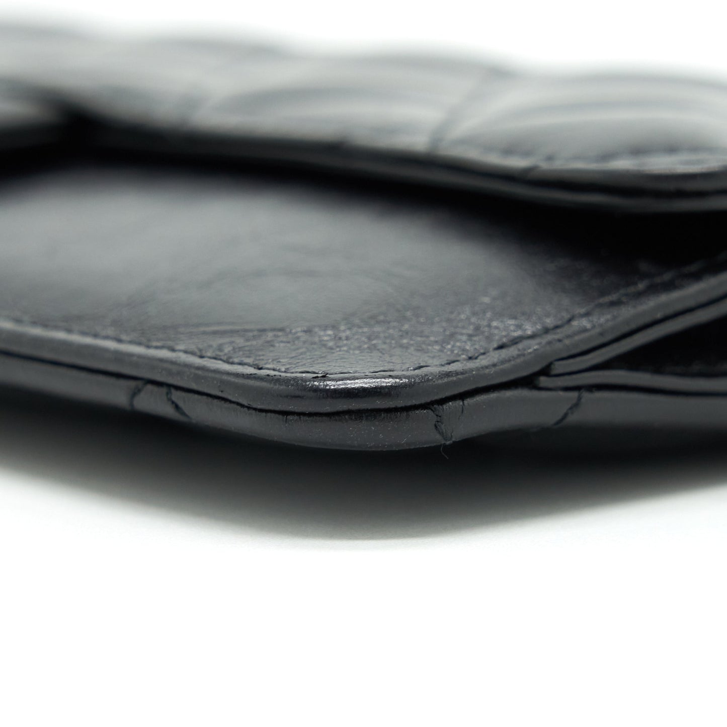 Chanel Reissue Zippy Pouch Quilted Calfskin Black Ruthenium