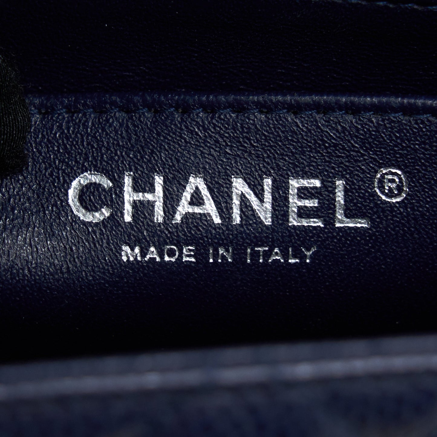 Chanel Mini Square Flap Bag Caviar Navy