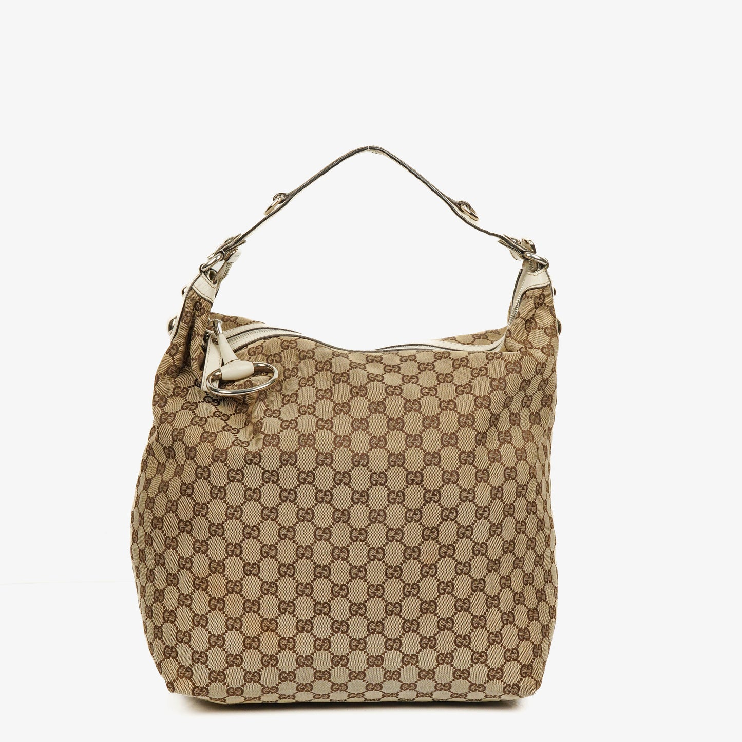 Gucci GG Canvas Large Icon Bit Hobo Bag