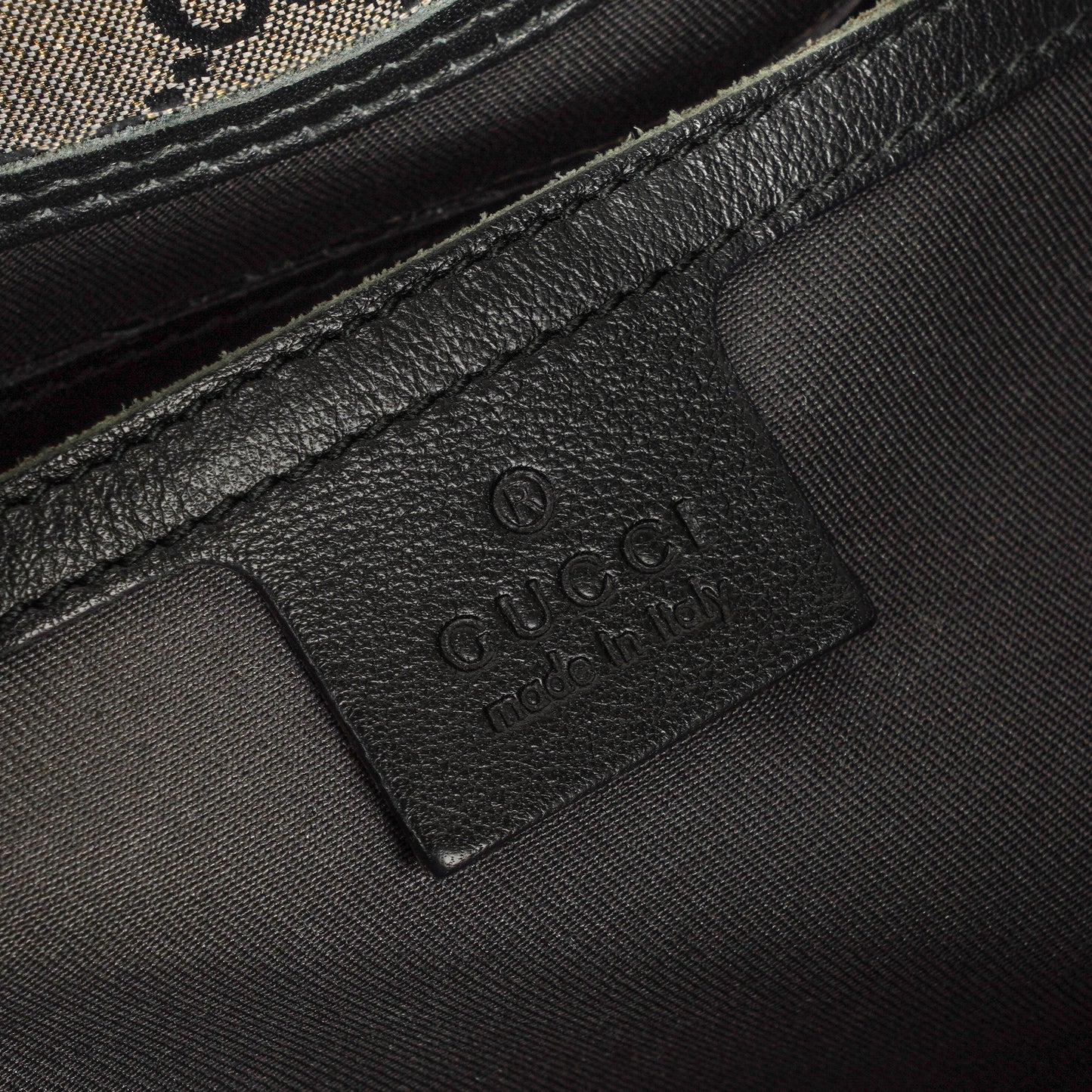 Gucci Jackie Bardot Crystal GG Canvas Shoulder Bag