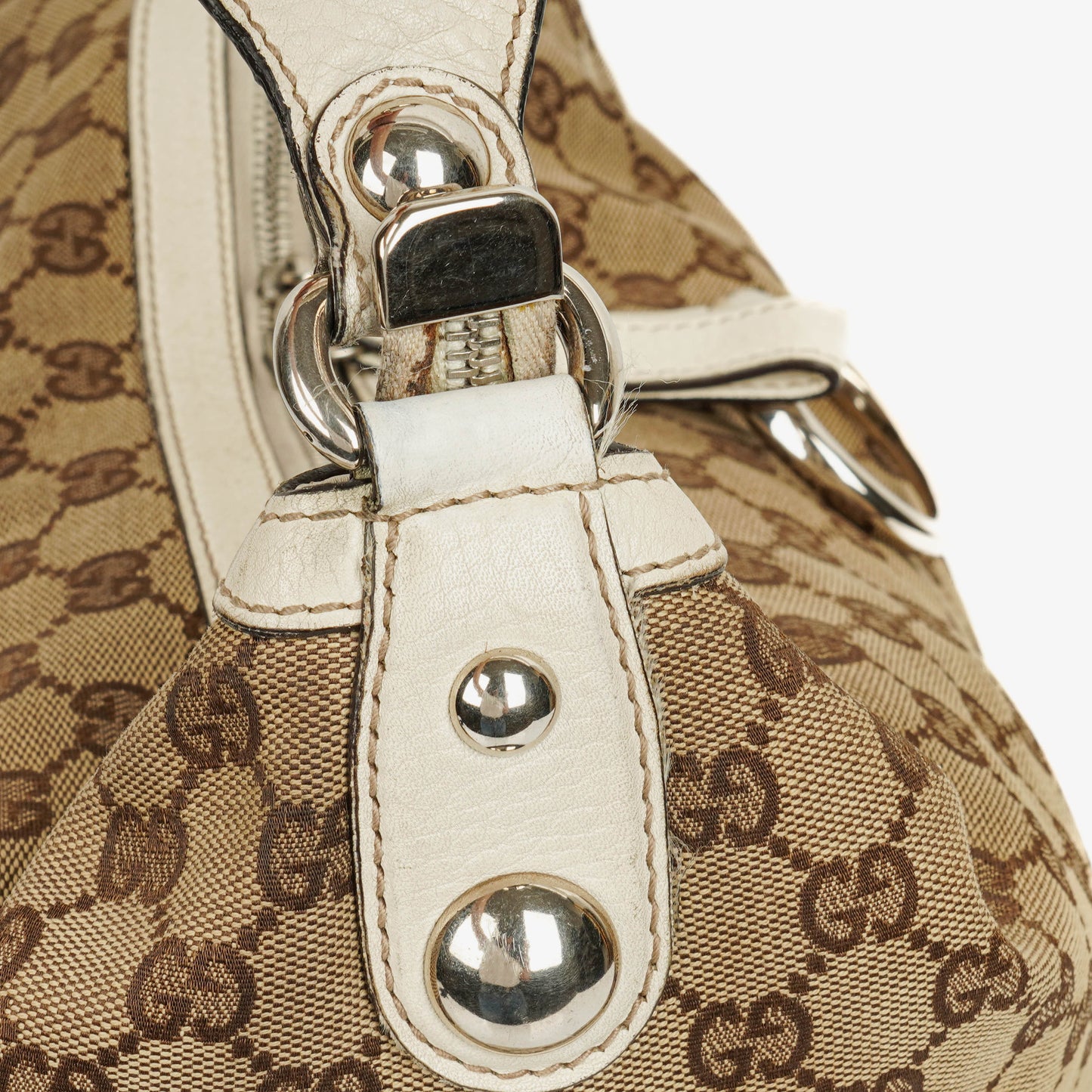 Gucci GG Canvas Large Icon Bit Hobo Bag