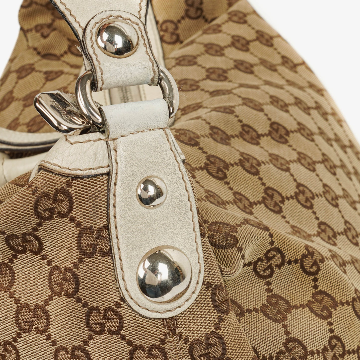 Gucci GG Canvas Large Icon Bit Hobo Bag