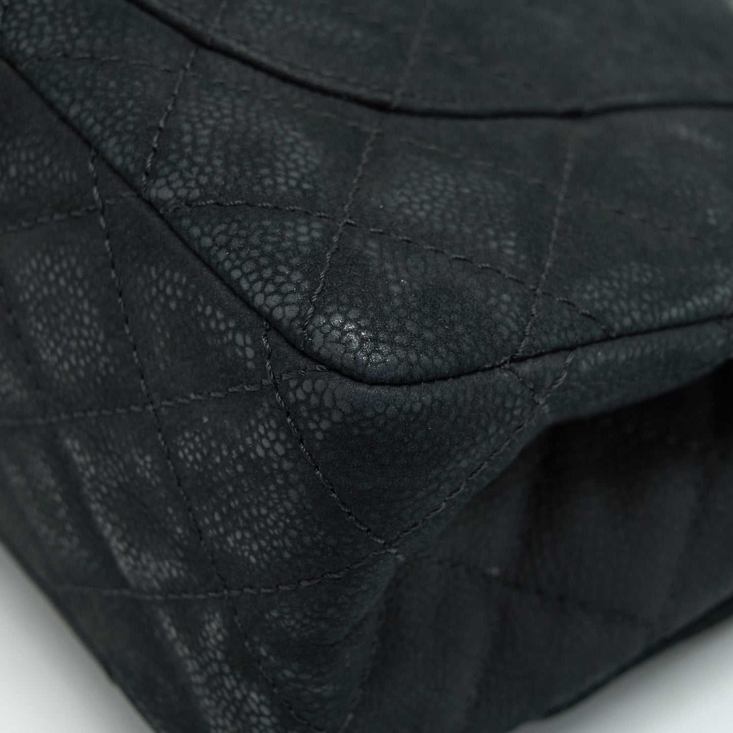 CHANEL 2.55 226 REISSUE BAG IN CAVIAR BLACK