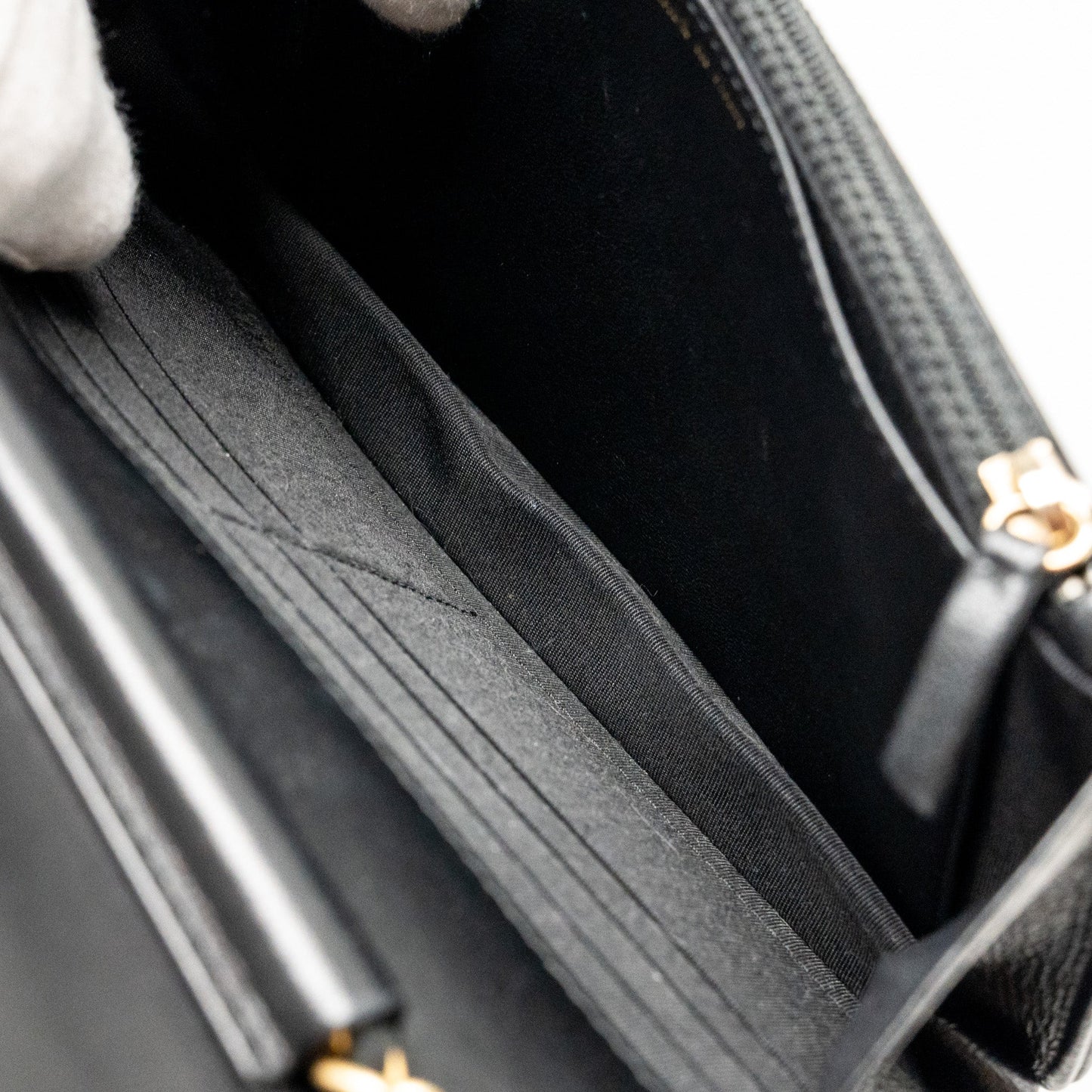 Chanel Boy Wallet on Chain Lambskin Black
