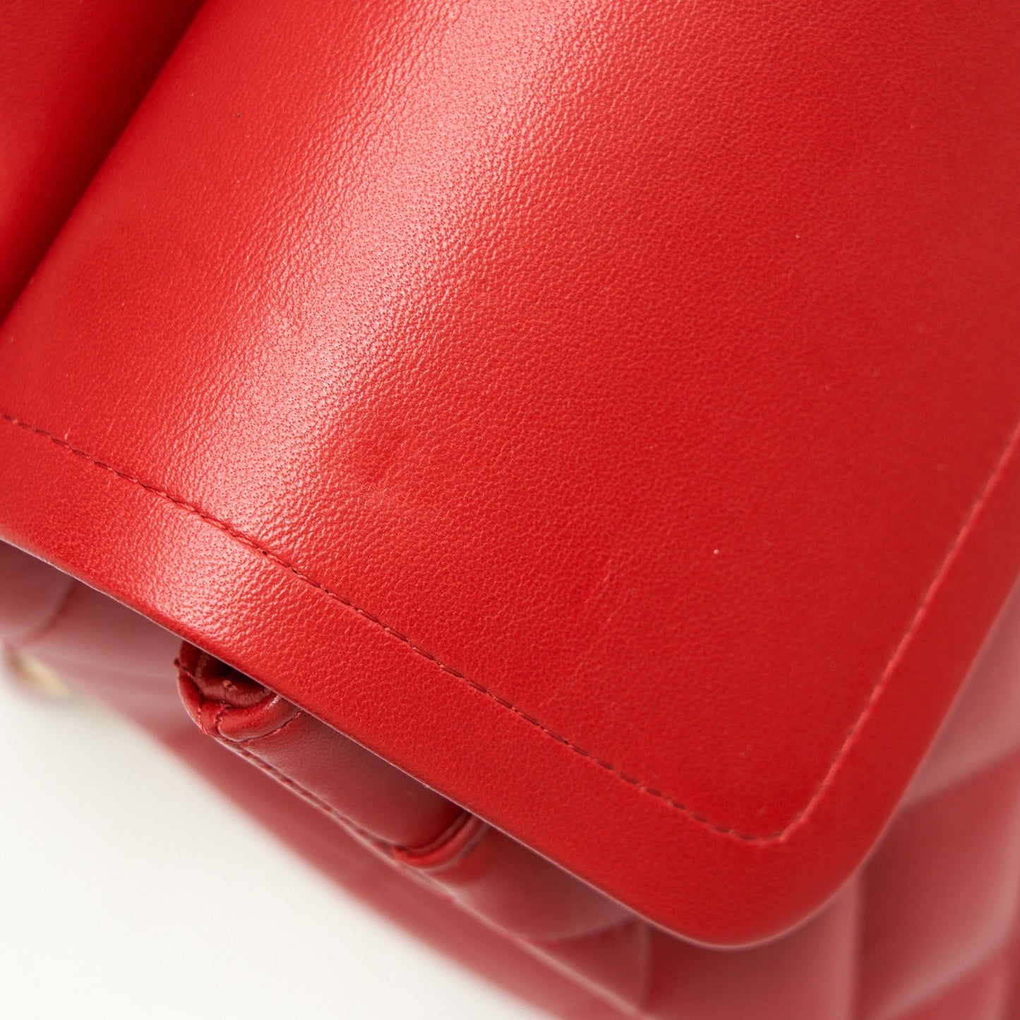 Chanel Classic Jumbo Double Flap Bag Lambskin Red L