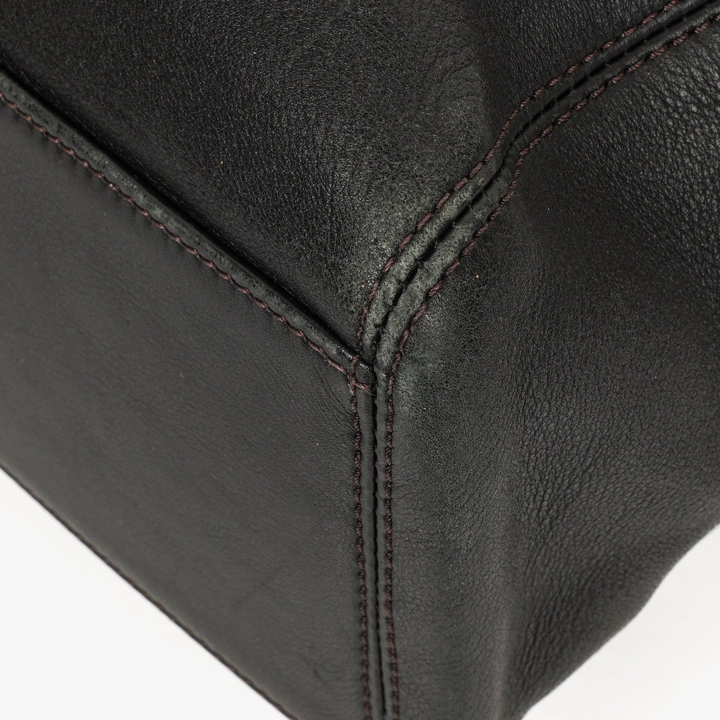 Chanel CC Black Leather Tote Bag