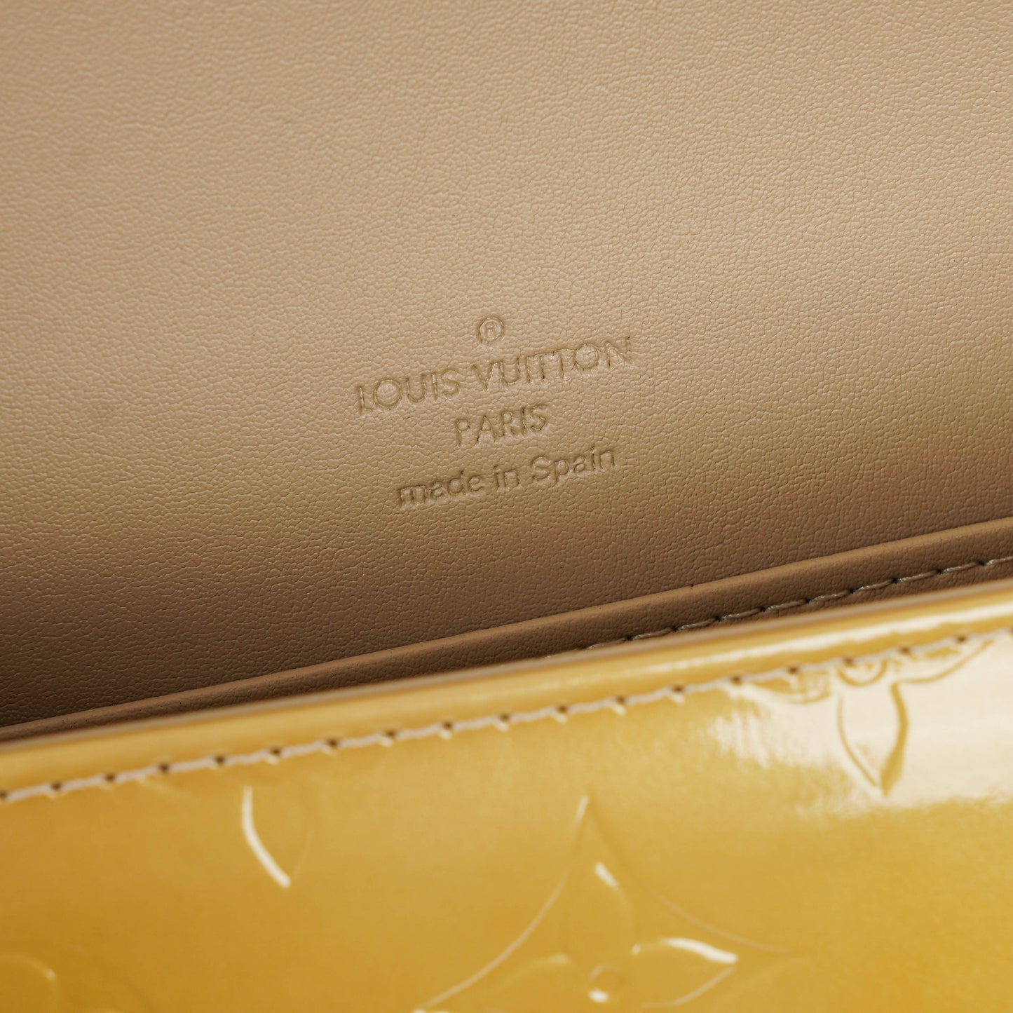 Louis Vuitton Thompson Street Yellow Monogram Vernis Leather Shoulder Bag