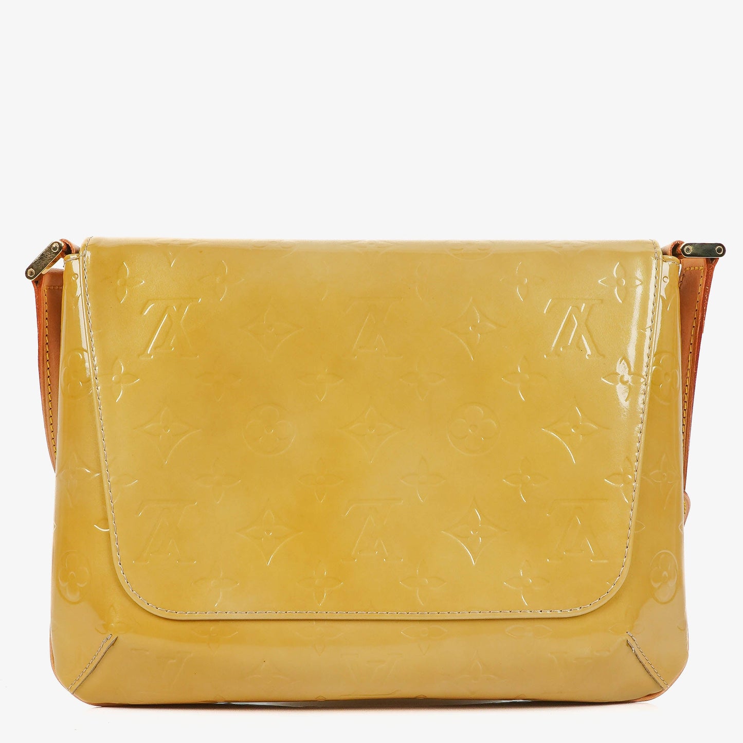Louis Vuitton Thompson Street Yellow Monogram Vernis Leather Shoulder Bag