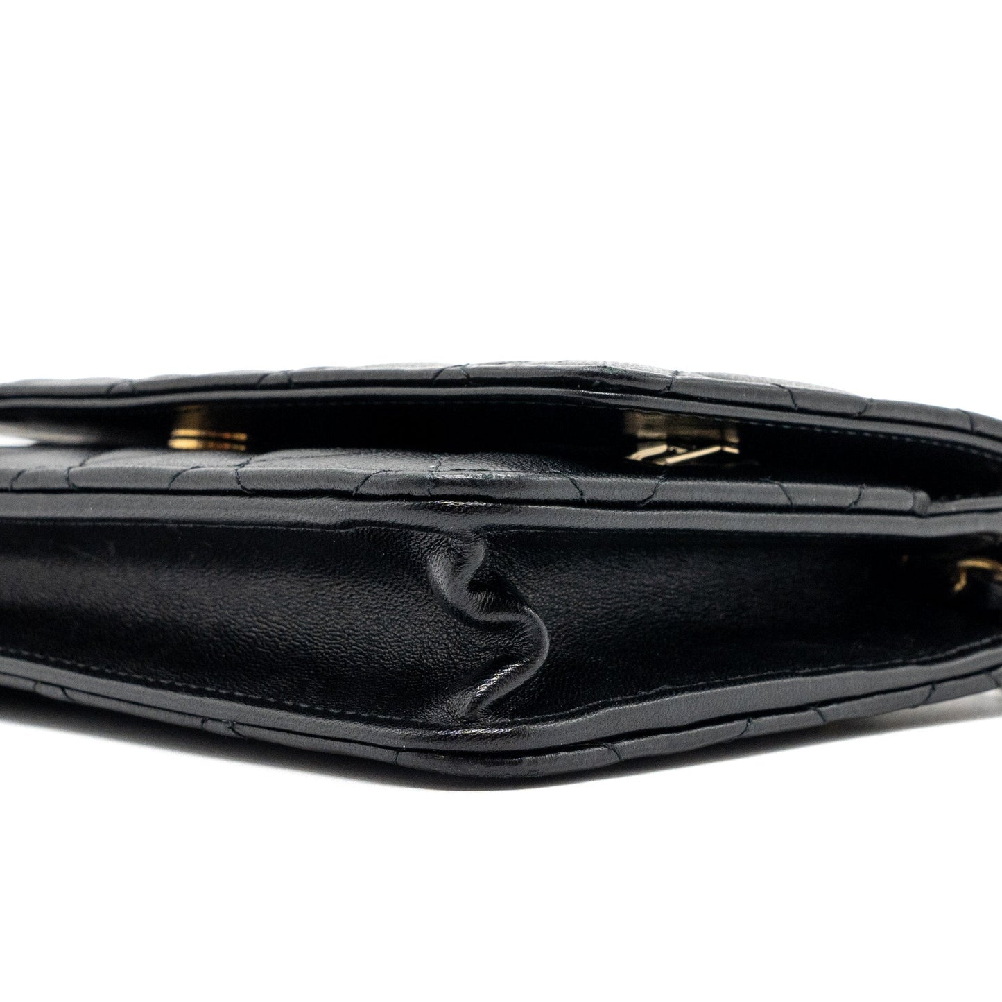 Chanel Classic Wallet On Chain With Charms Lambskin Black