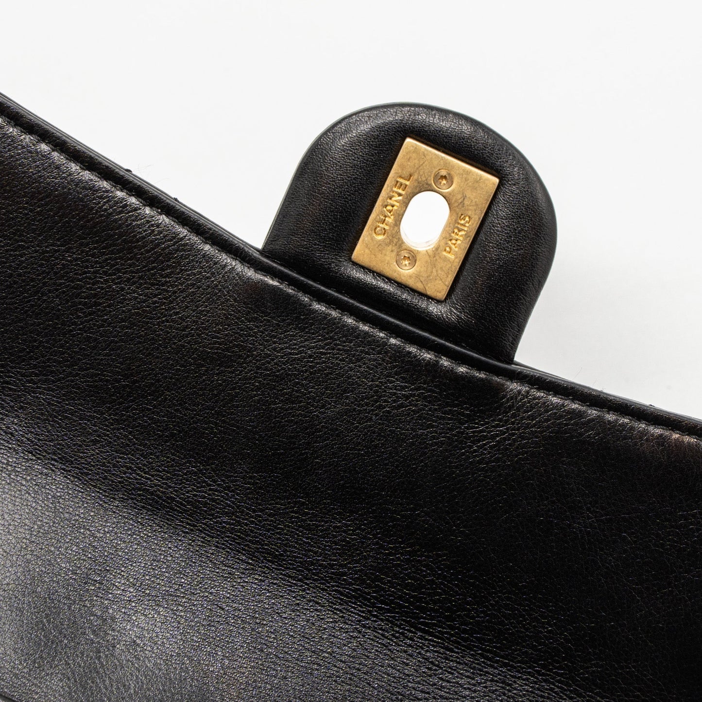 Chanel Messenger Bag Calfskin Black