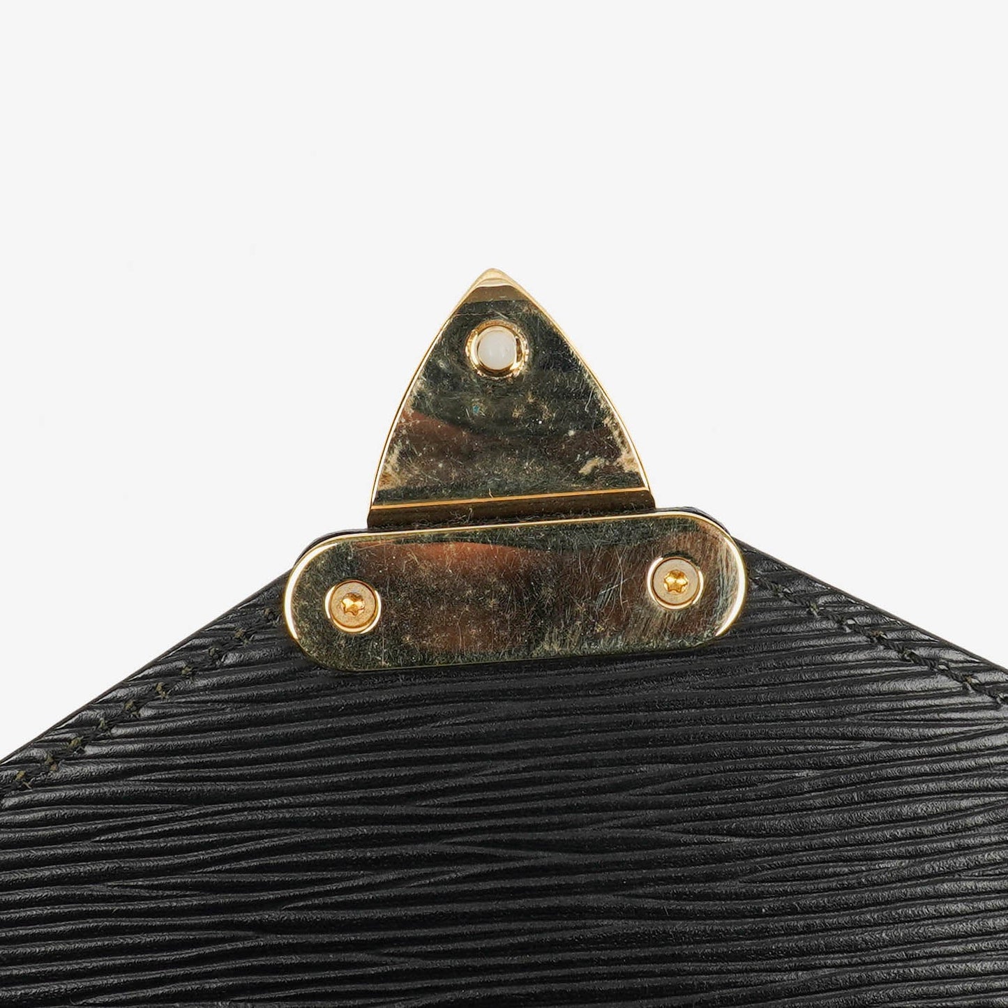 Louis Vuitton Pochette Sellier Dragonne Black EPI Leather Clutch Bag