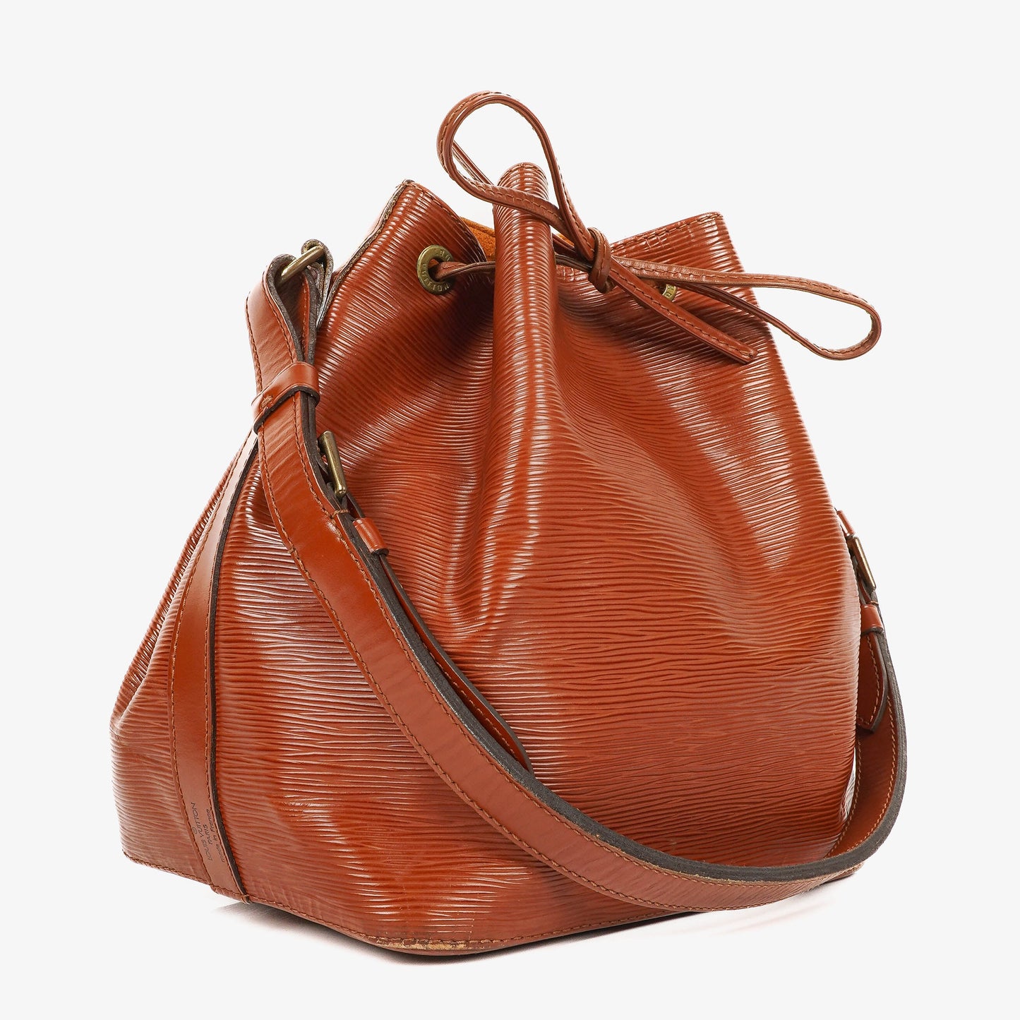 Louis Vuitton Petit Noe Brown EPI Leather Shoulder Bag