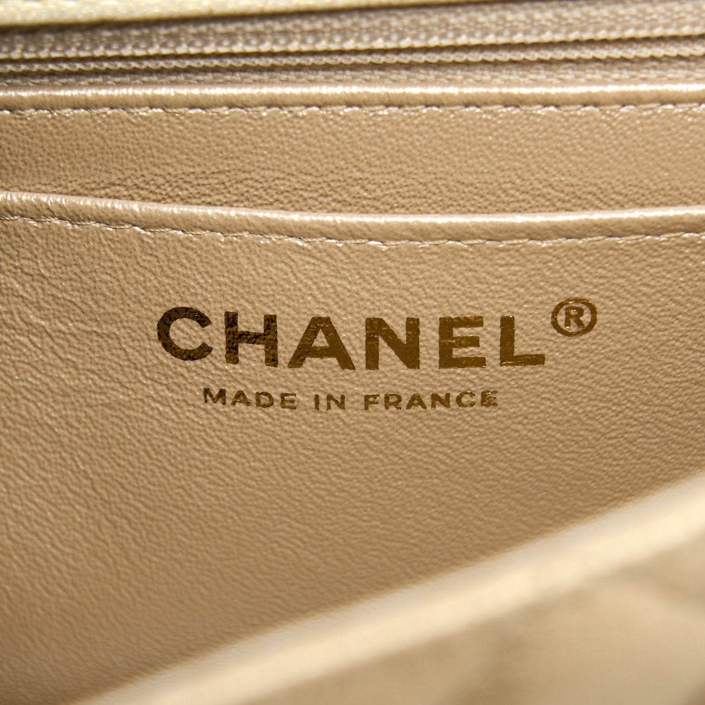 Chanel 22C Mini Rectangular Flap Bag Goatskin Ombre Beige Brushed (Microchip)