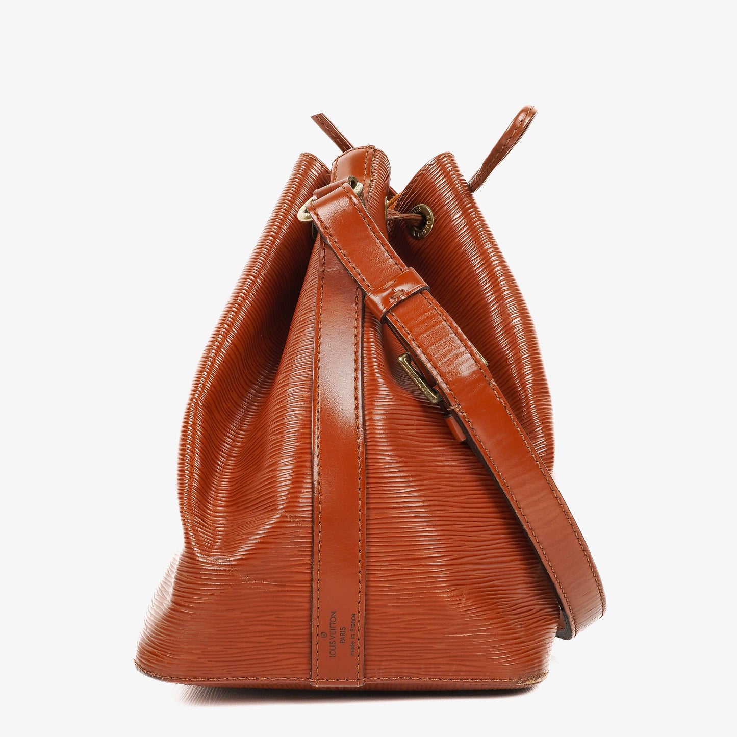 Louis Vuitton Petit Noe Brown EPI Leather Shoulder Bag