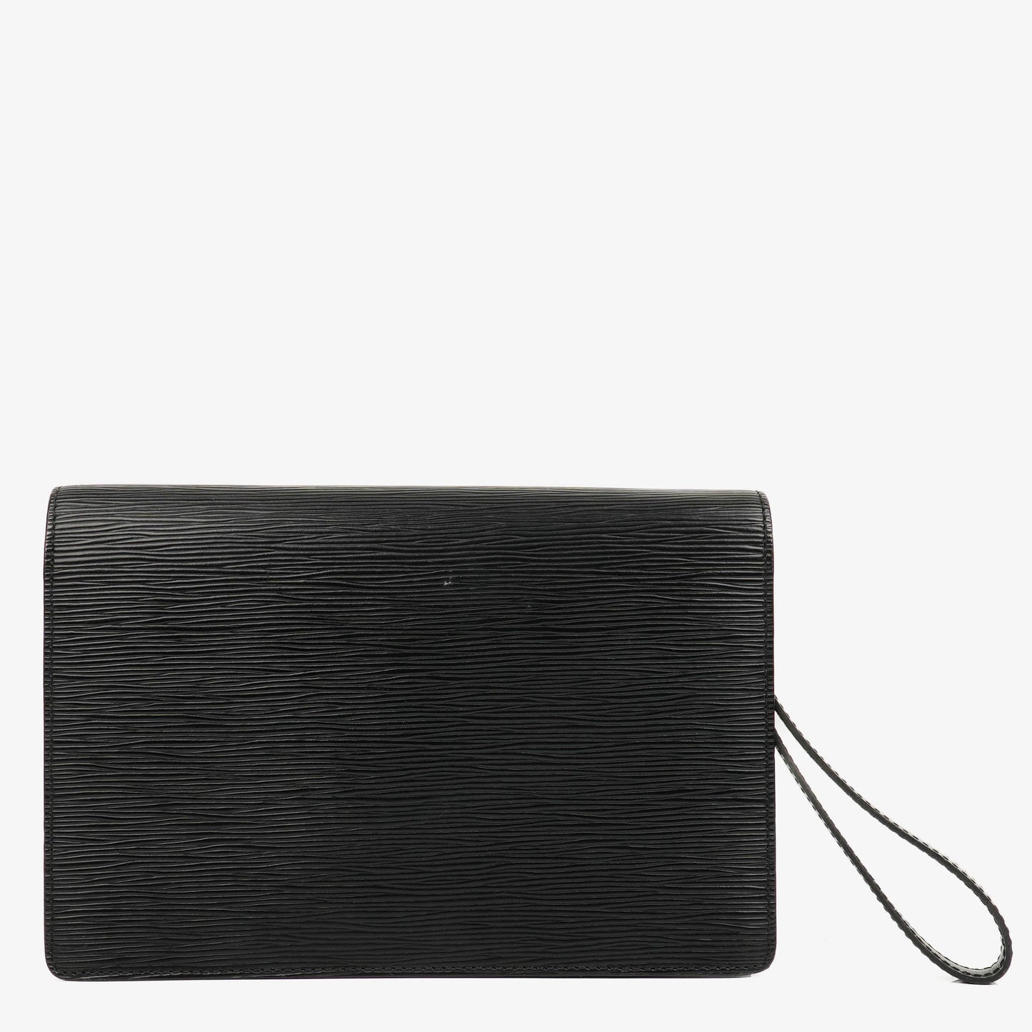 Louis Vuitton Pochette Sellier Dragonne Black EPI Leather Clutch Bag