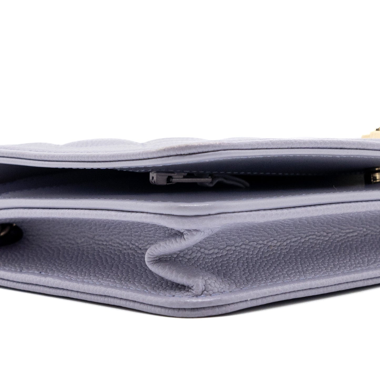 Chanel boy wallet on chain caviar lialic / light purple L (microchip)