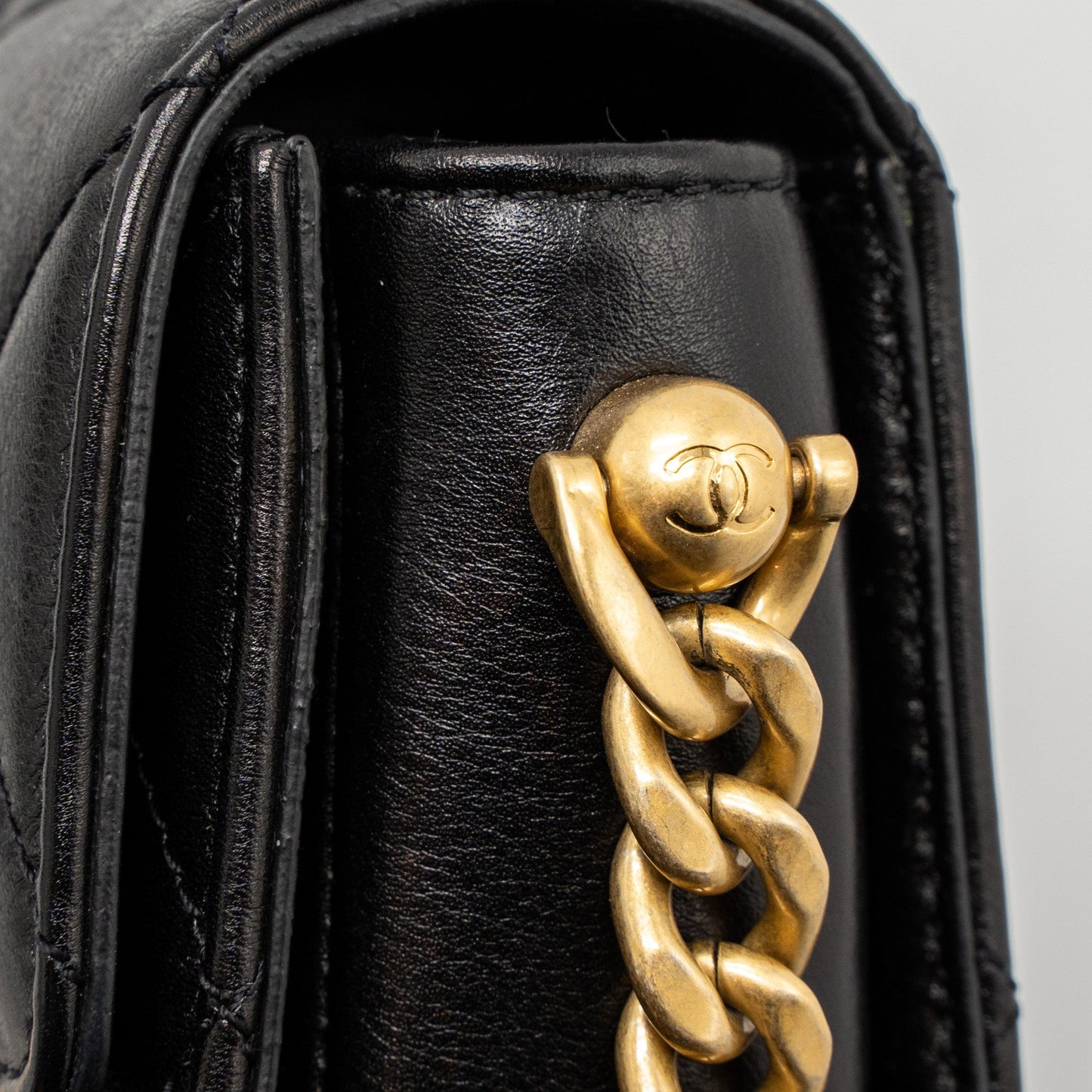 Chanel Messenger Bag Calfskin Black