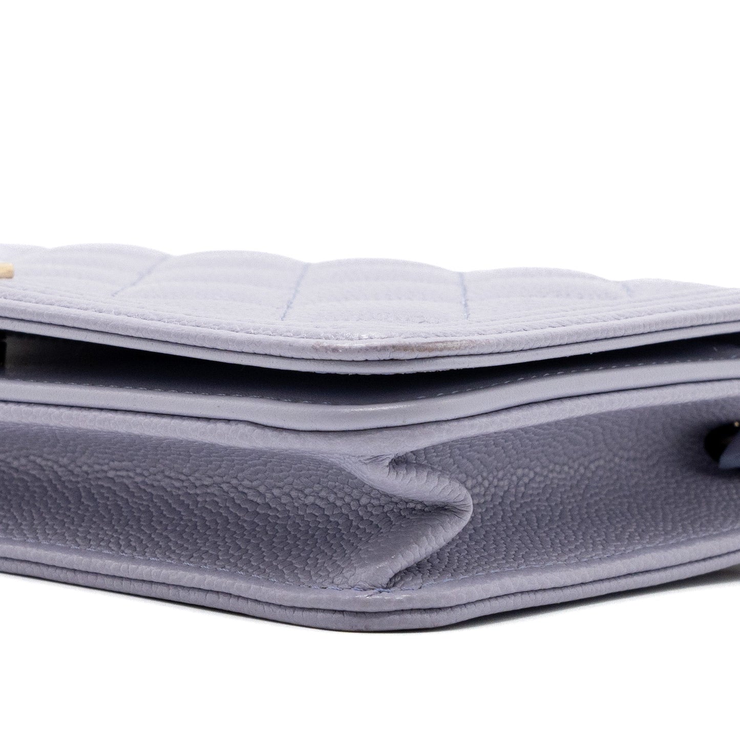 Chanel boy wallet on chain caviar lialic / light purple L (microchip)