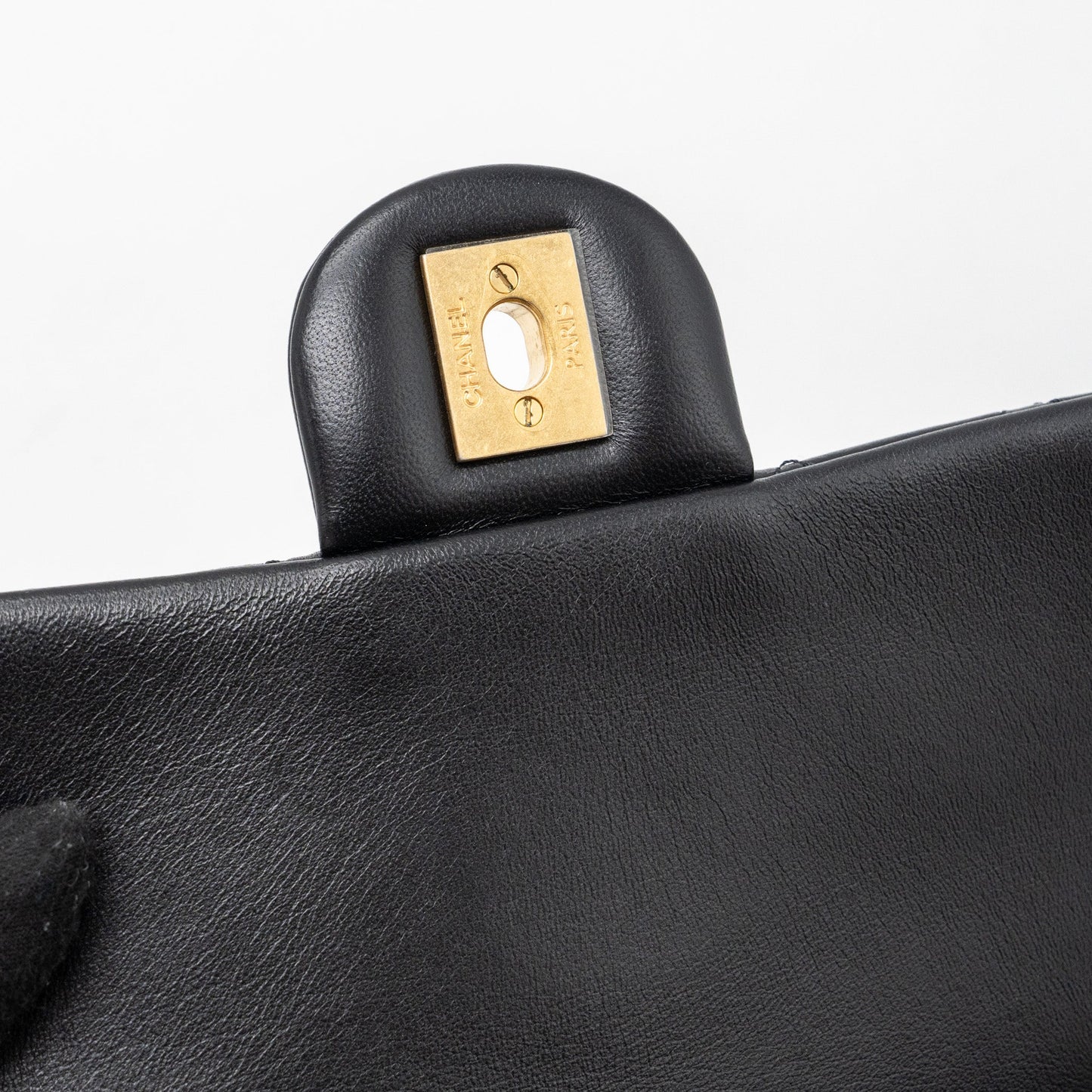 Chanel Pearl Crush Mini Rectangular Flap Bag Lambskin Black