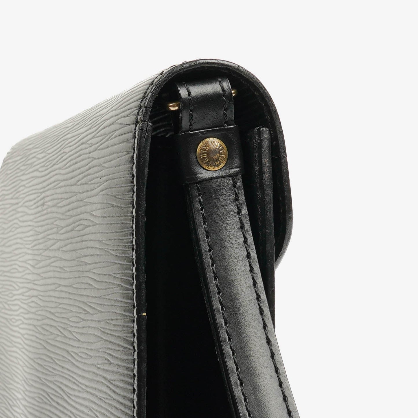 Louis Vuitton Pochette Sellier Dragonne Black EPI Leather Clutch Bag