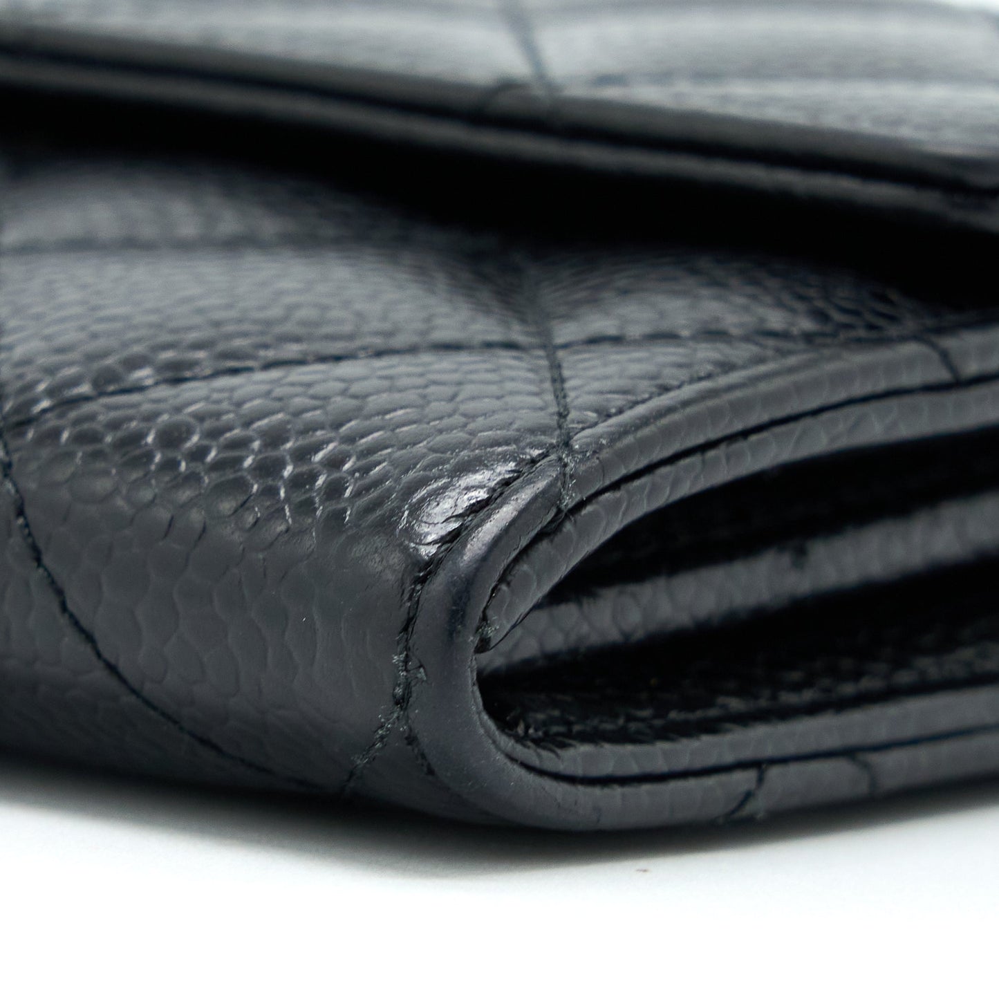 Chanel Classic Long Wallet Caviar Black L
