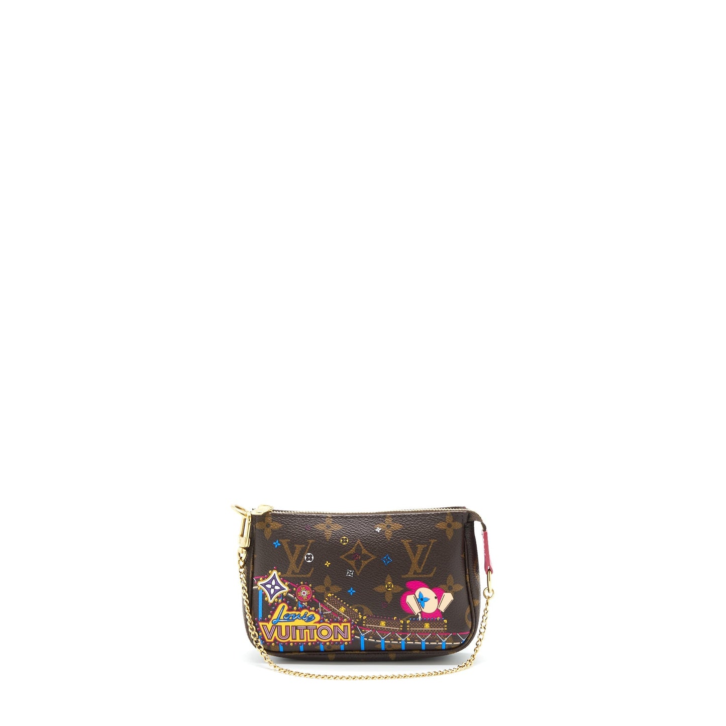 Louis Vuitton Mini Pochette Limited Edition Monogram Canvas GHW