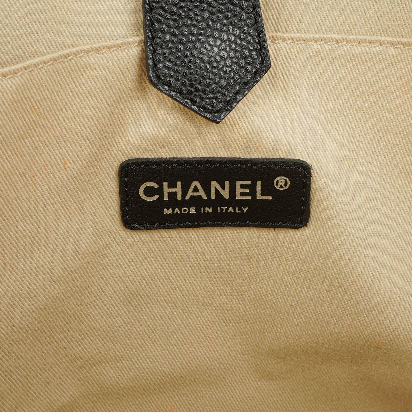 Chanel Black Coated Canvas Le Train Bag