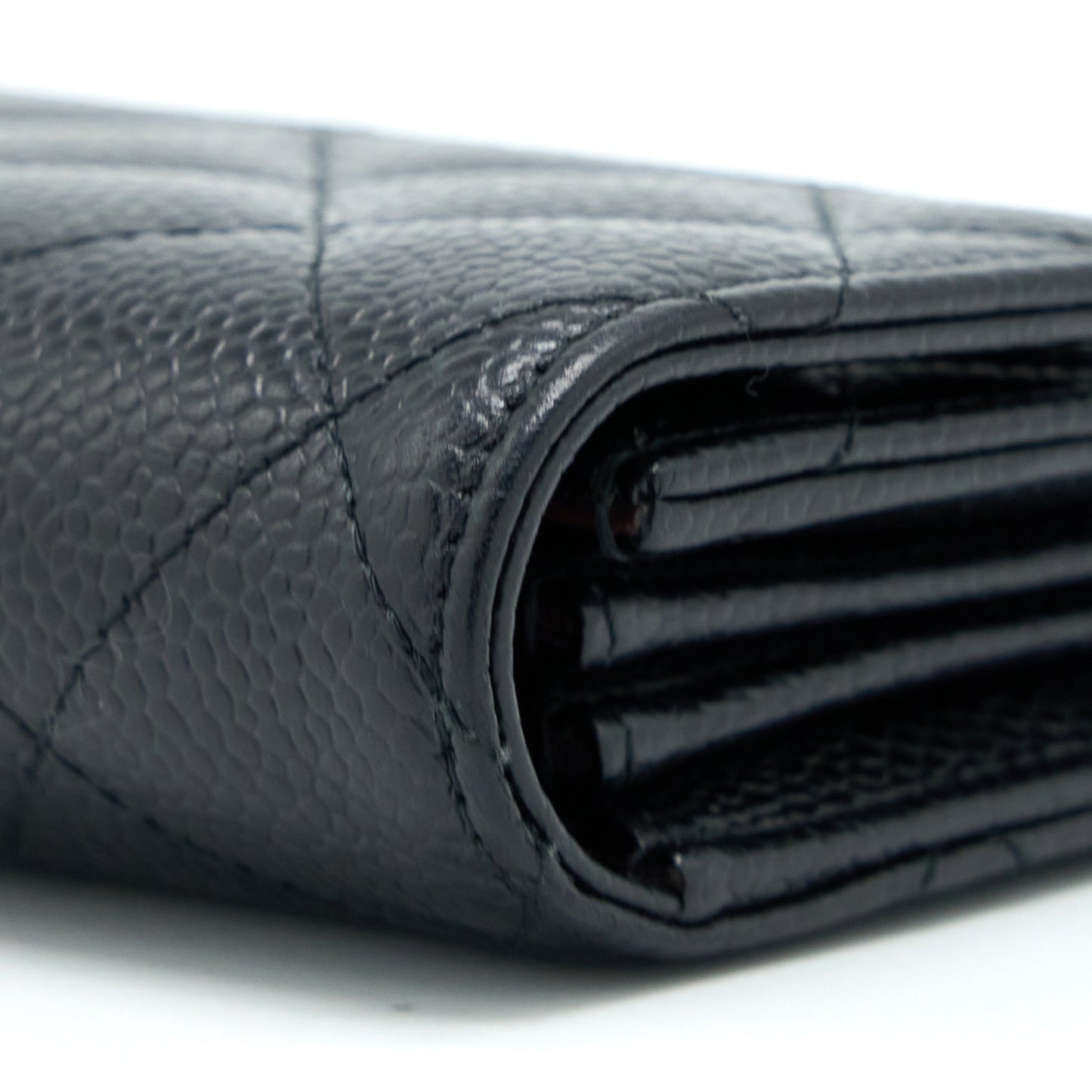 Chanel Classic Long Wallet Caviar Black L