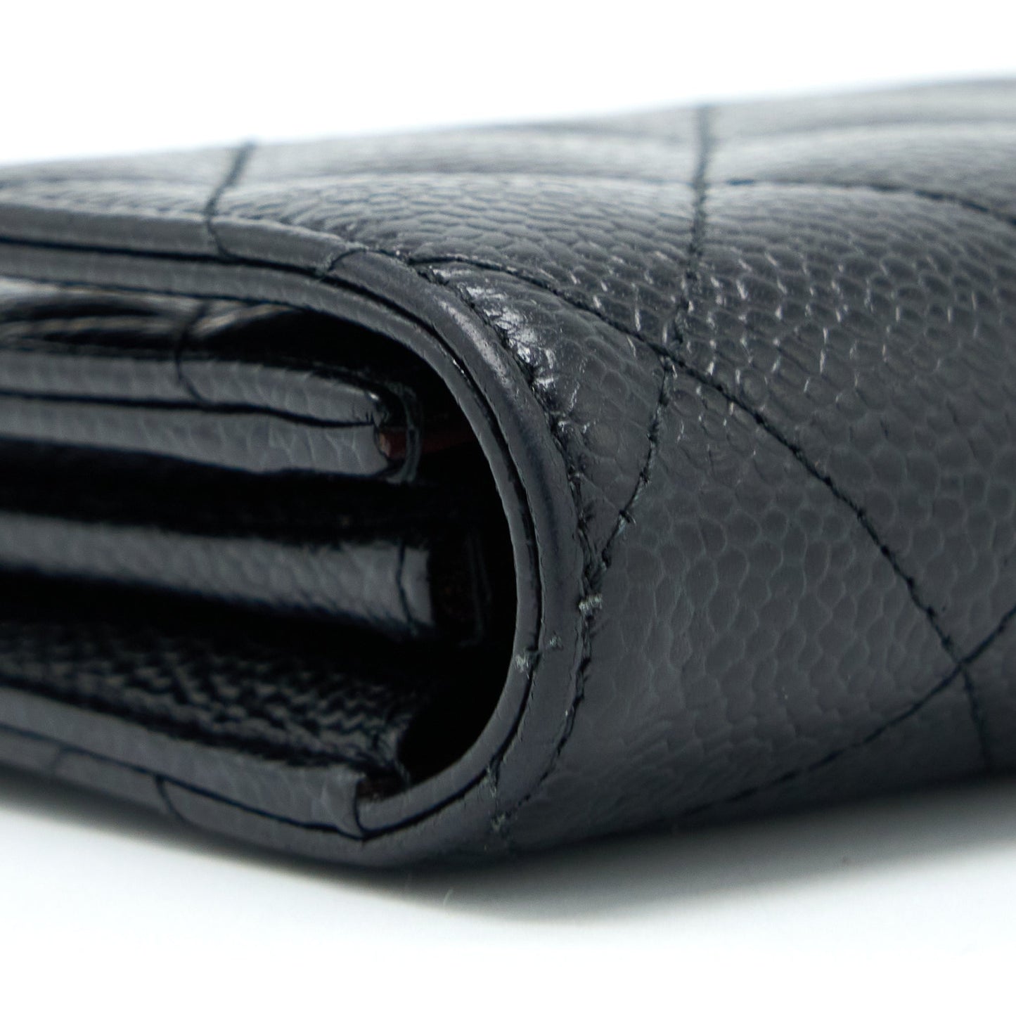 Chanel Classic Long Wallet Caviar Black L