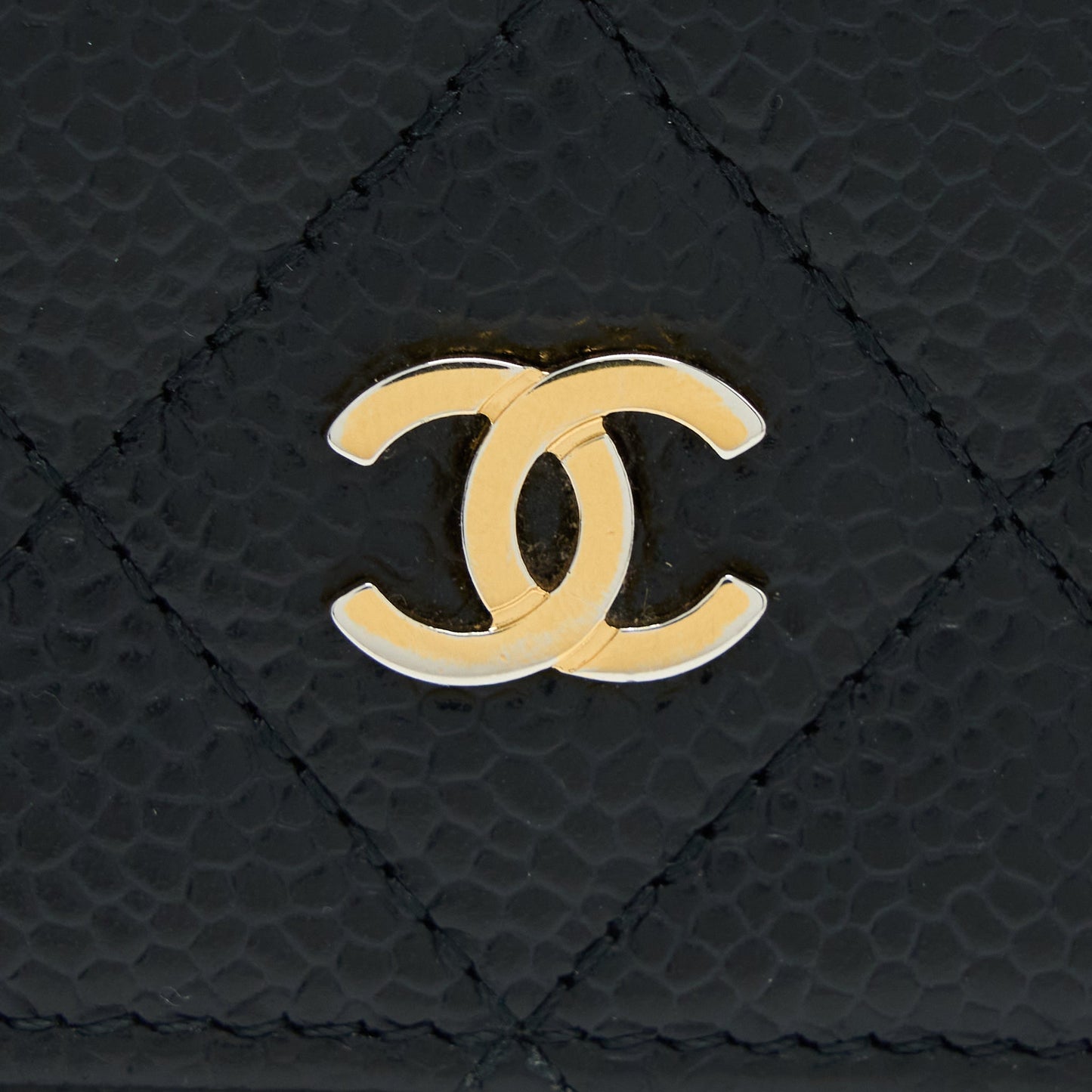 Chanel Classic Long Wallet Caviar Black L