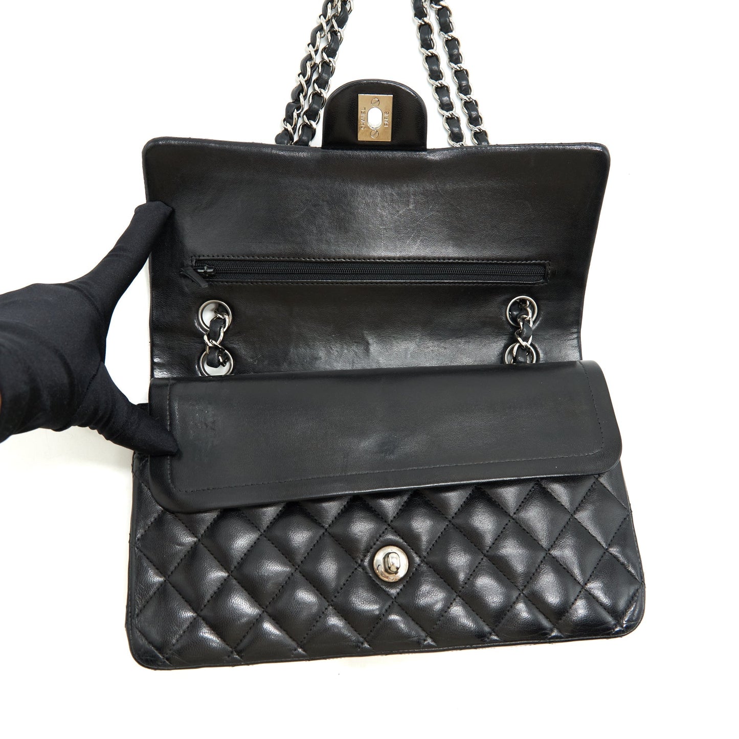 Chanel Medium Classic Flap Bag Lambskin Black
