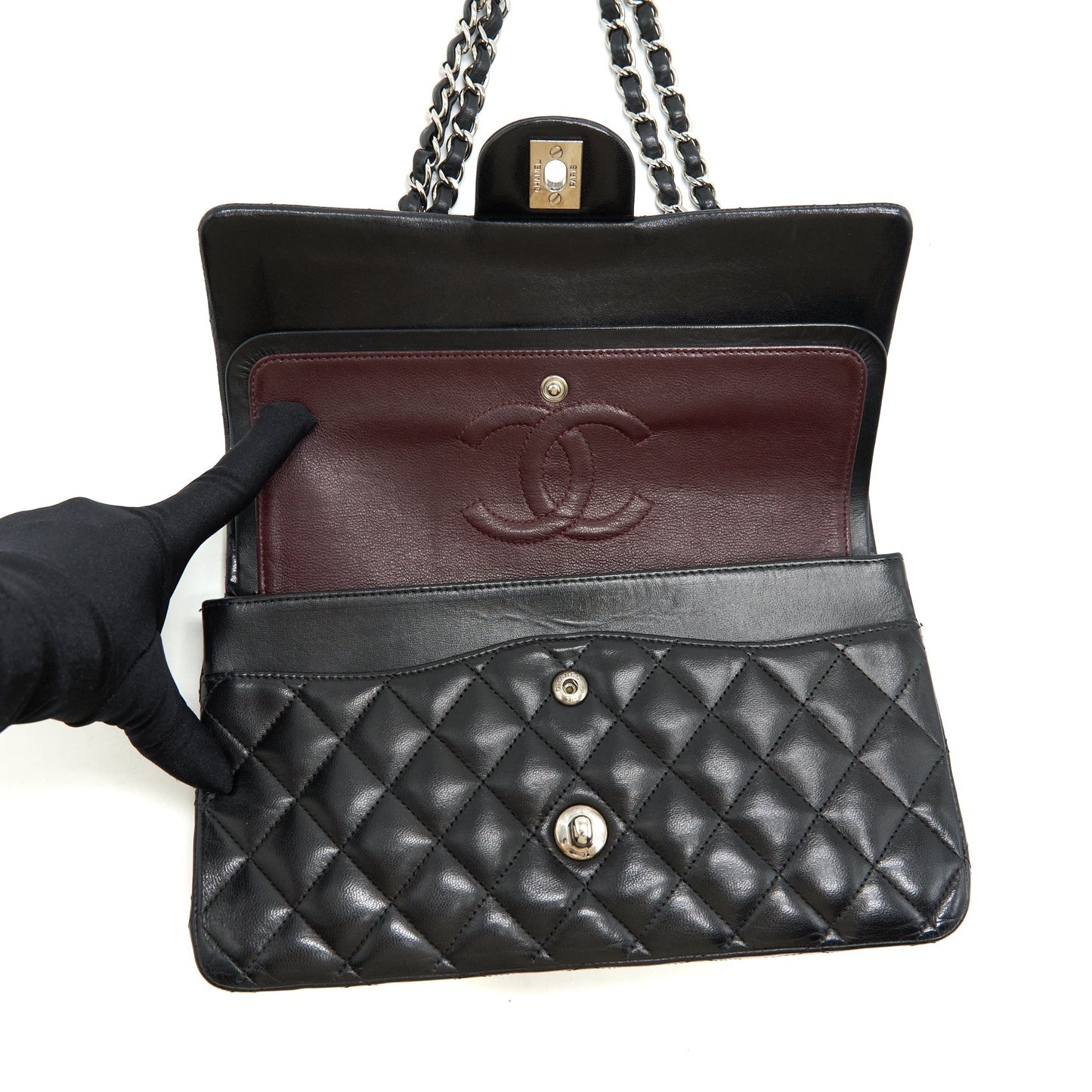 Chanel Medium Classic Flap Bag Lambskin Black