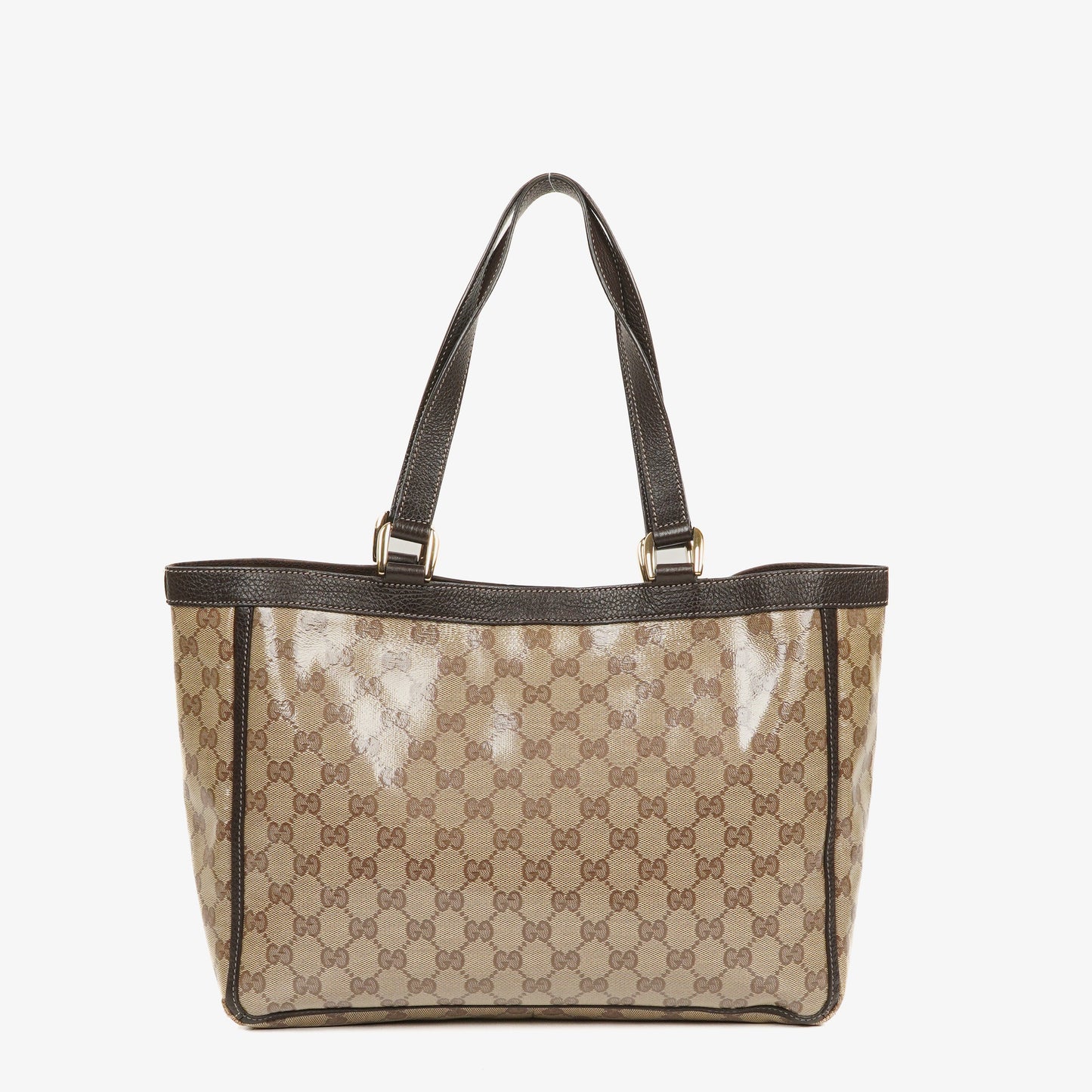 Gucci GG Crystal Canvas Abbey Pocket Tote Bag
