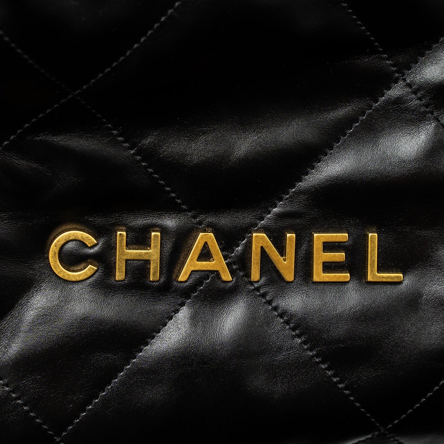 Chanel Small 22 Bag Shiny Calfskin Black  (Microchip)