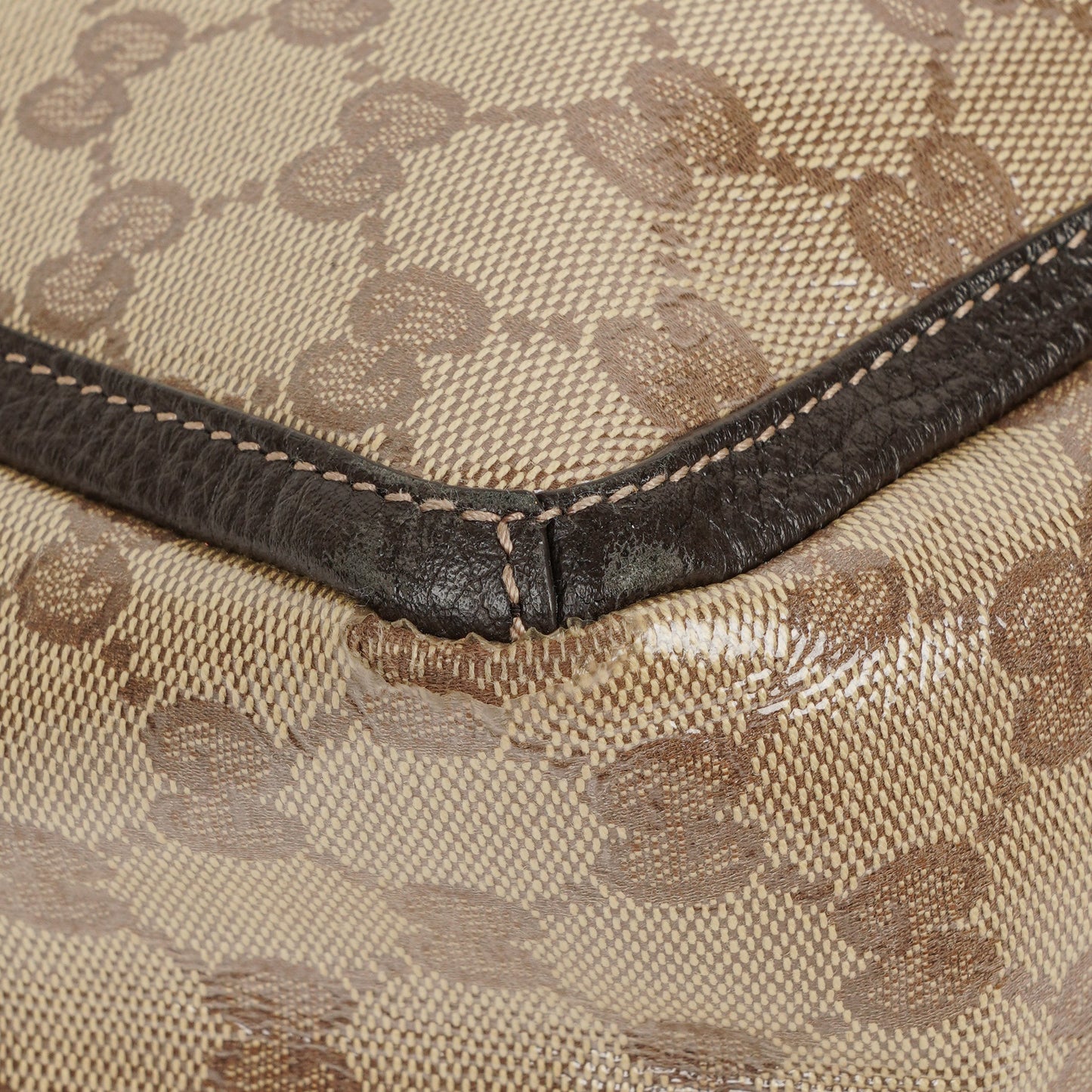 Gucci GG Crystal Canvas Abbey Pocket Tote Bag