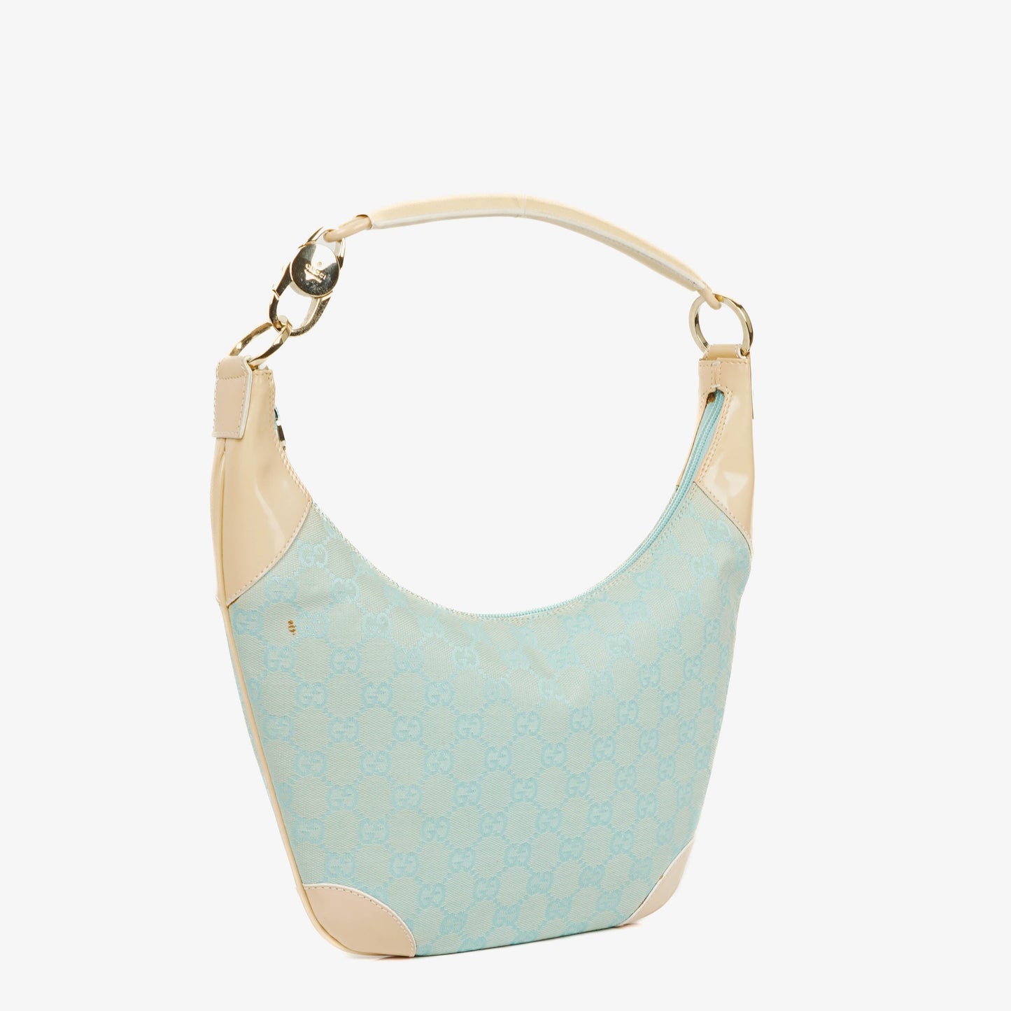 Gucci GG Canvas Handle Ring Hobo Bag