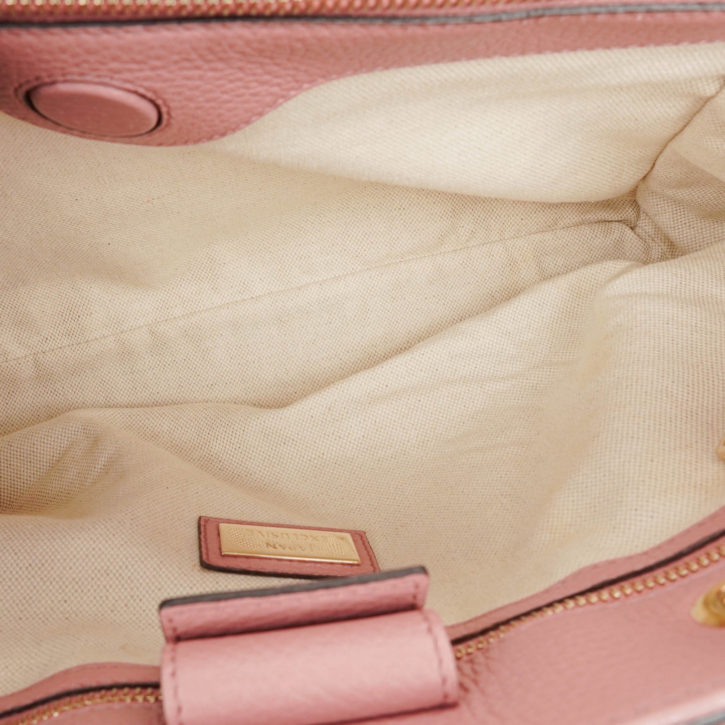 Gucci Bi-Colour Pebbled Calfskin Medium Bamboo Shopper Tote Bag