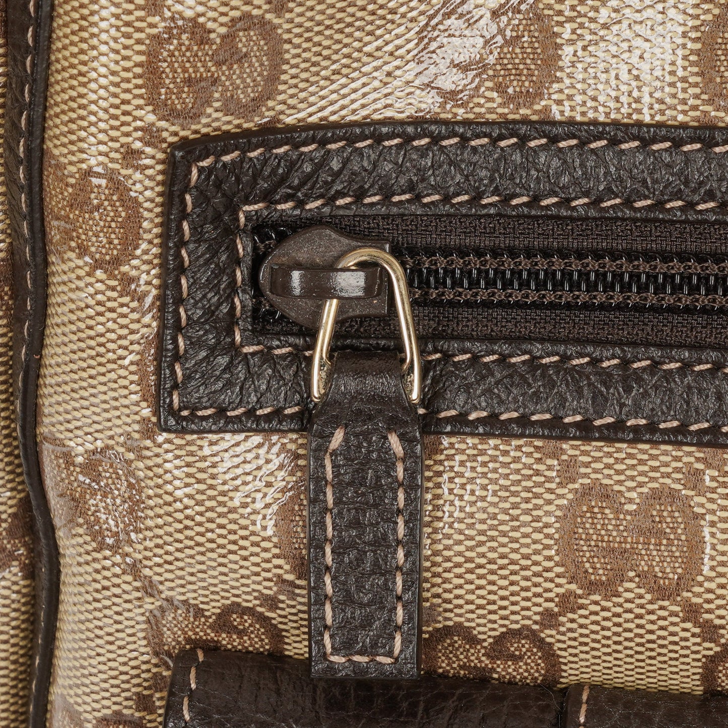 Gucci GG Crystal Canvas Abbey Pocket Tote Bag