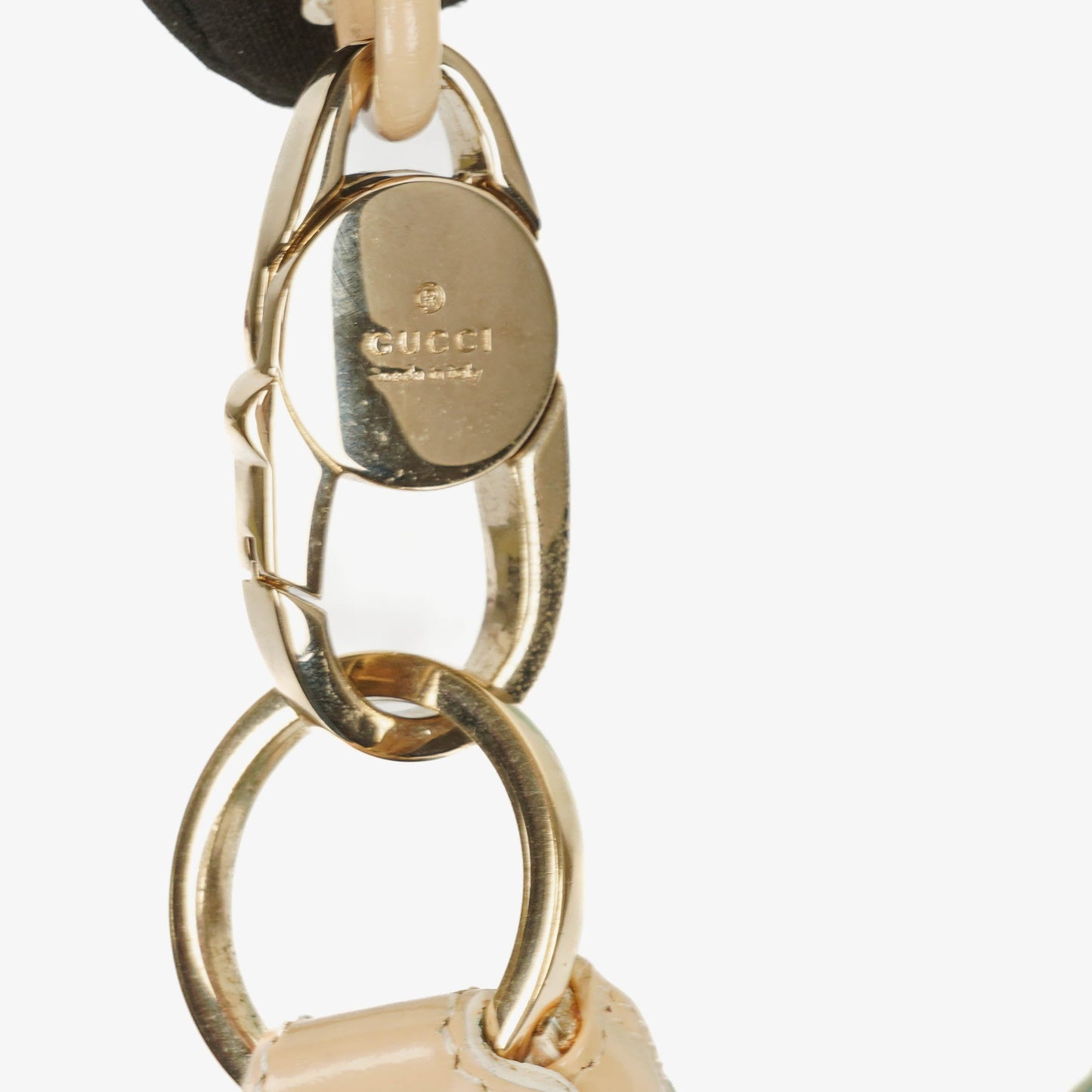 Gucci GG Canvas Handle Ring Hobo Bag