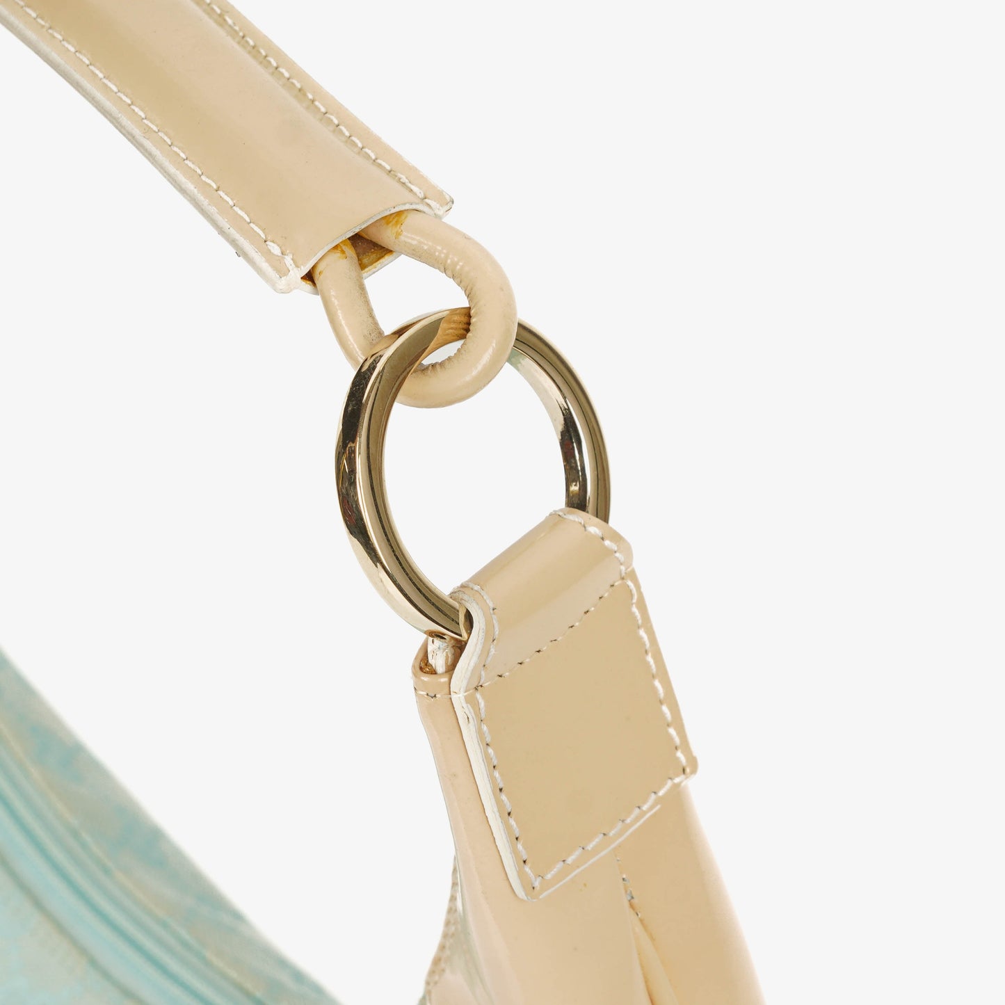 Gucci GG Canvas Handle Ring Hobo Bag