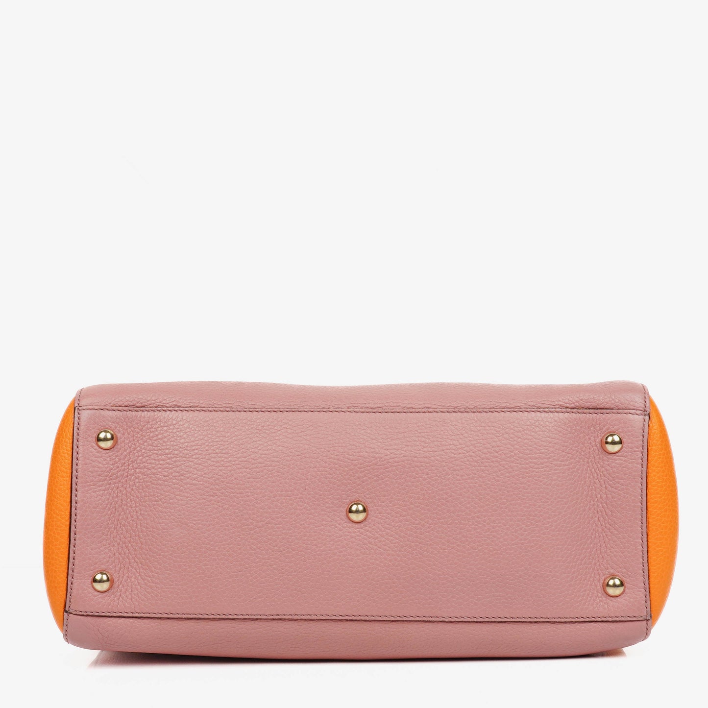 Gucci Bi-Colour Pebbled Calfskin Medium Bamboo Shopper Tote Bag