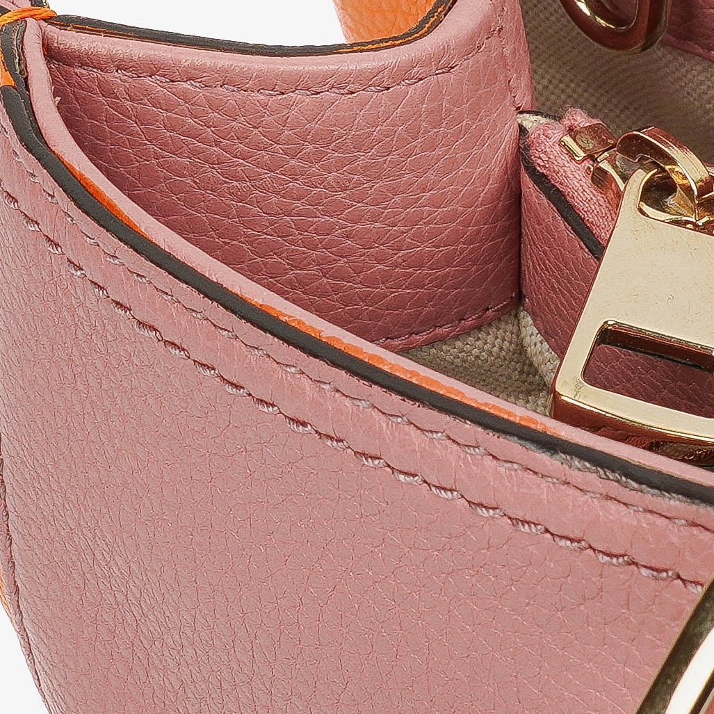 Gucci Bi-Colour Pebbled Calfskin Medium Bamboo Shopper Tote Bag