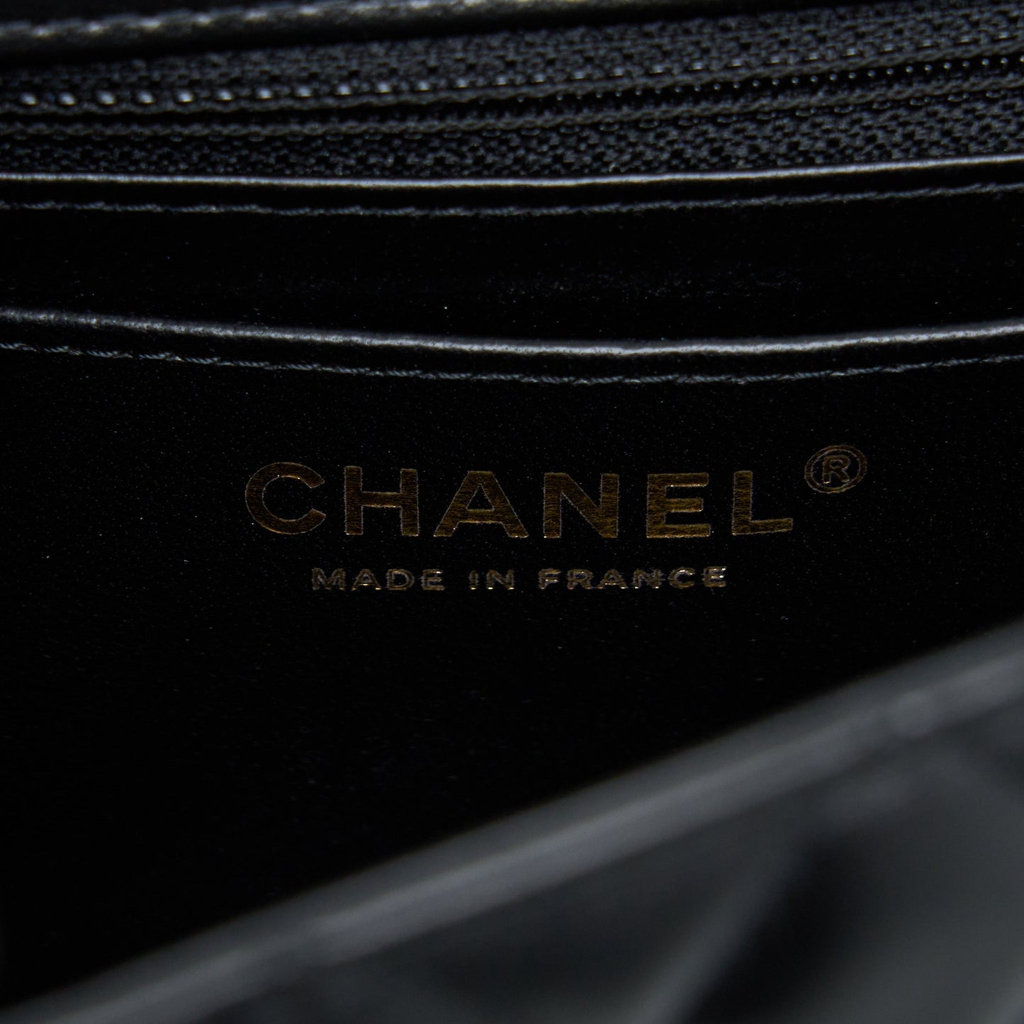 Chanel Mini Rectangular Lambskin Black L(Microchip)