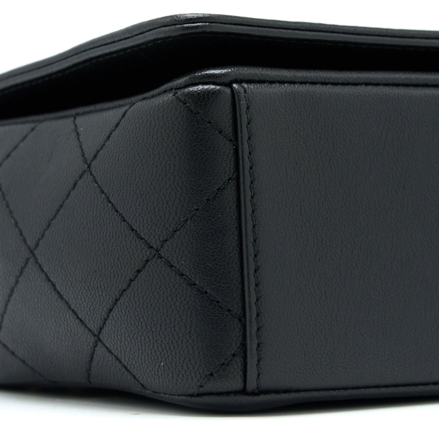 Chanel Seasonal Quilted Flap Bag Calfkskin Black Multicolour Hardware