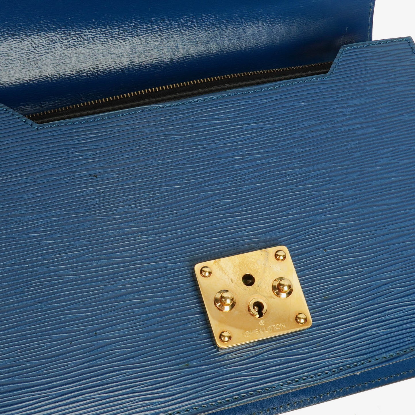 Louis Vuitton Concorde Blue EPI Leather Bag
