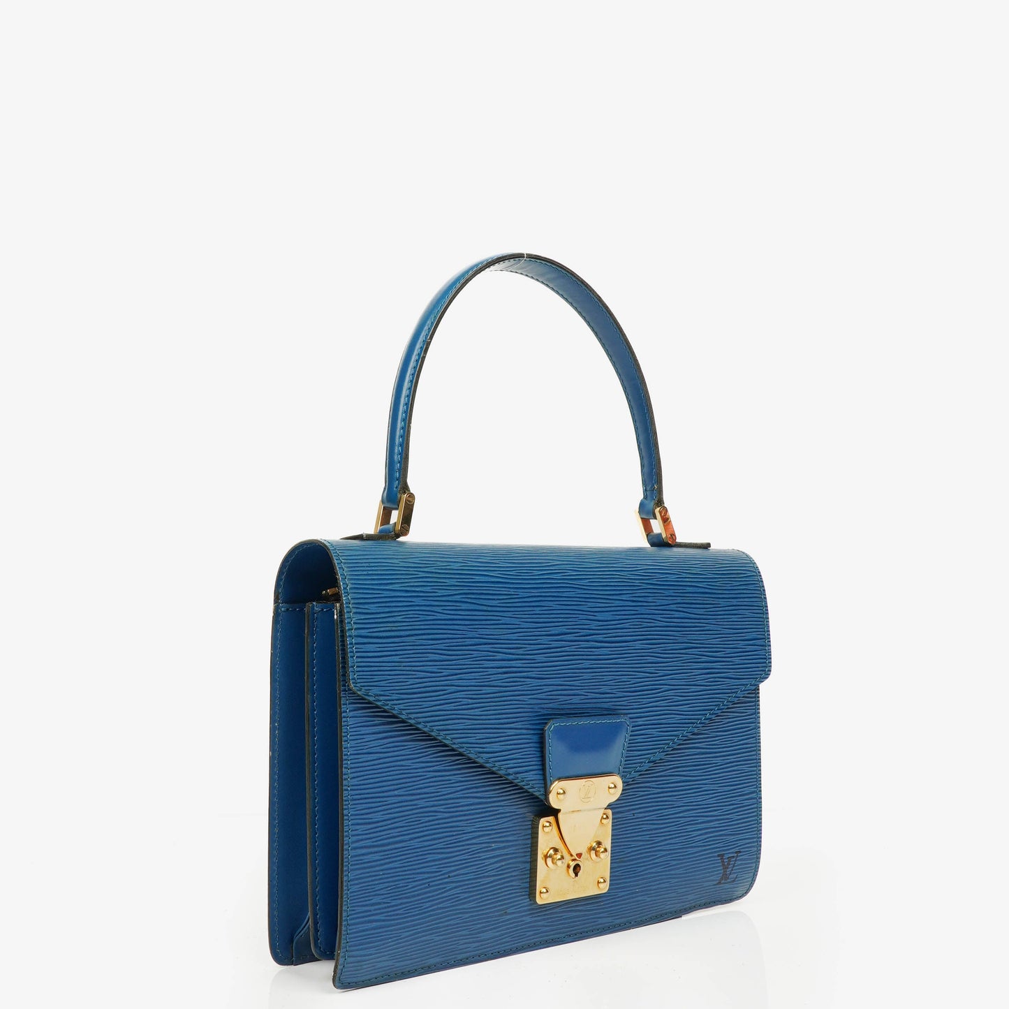 Louis Vuitton Concorde Blue EPI Leather Bag