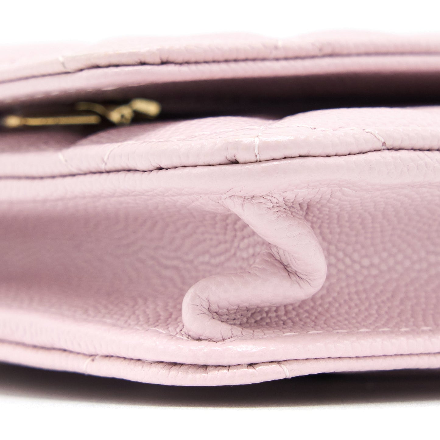 Chanel Classic Wallet On Chain Caviar Light Pink L