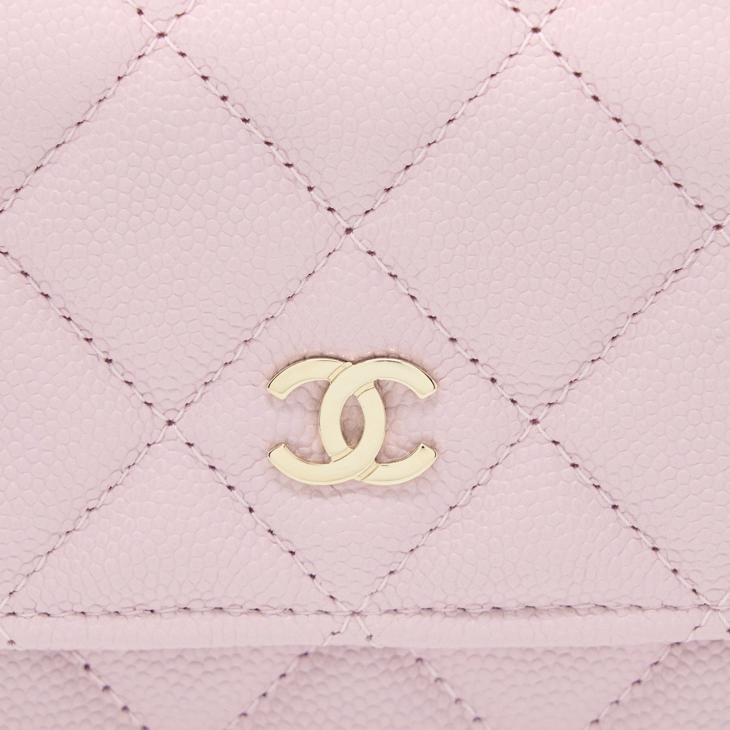 Chanel Classic Wallet On Chain Caviar Light Pink L