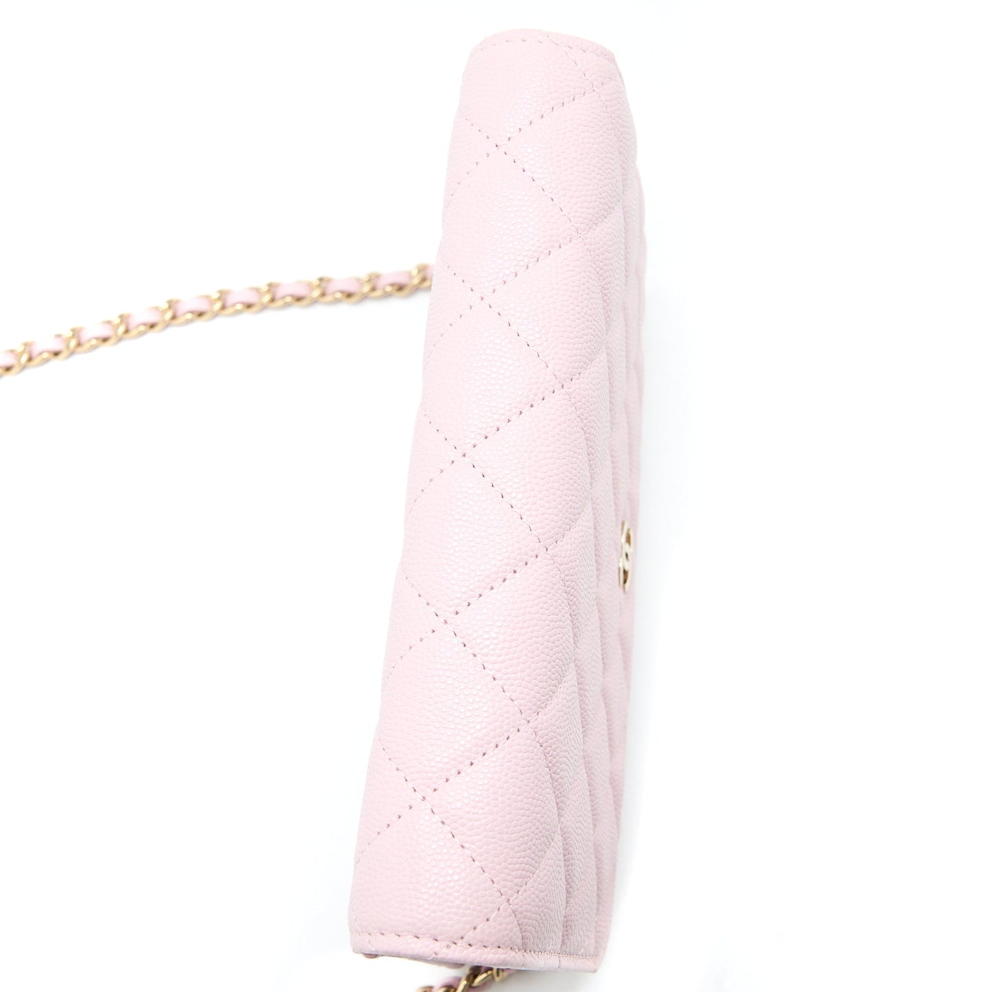 Chanel Classic Wallet On Chain Caviar Light Pink L