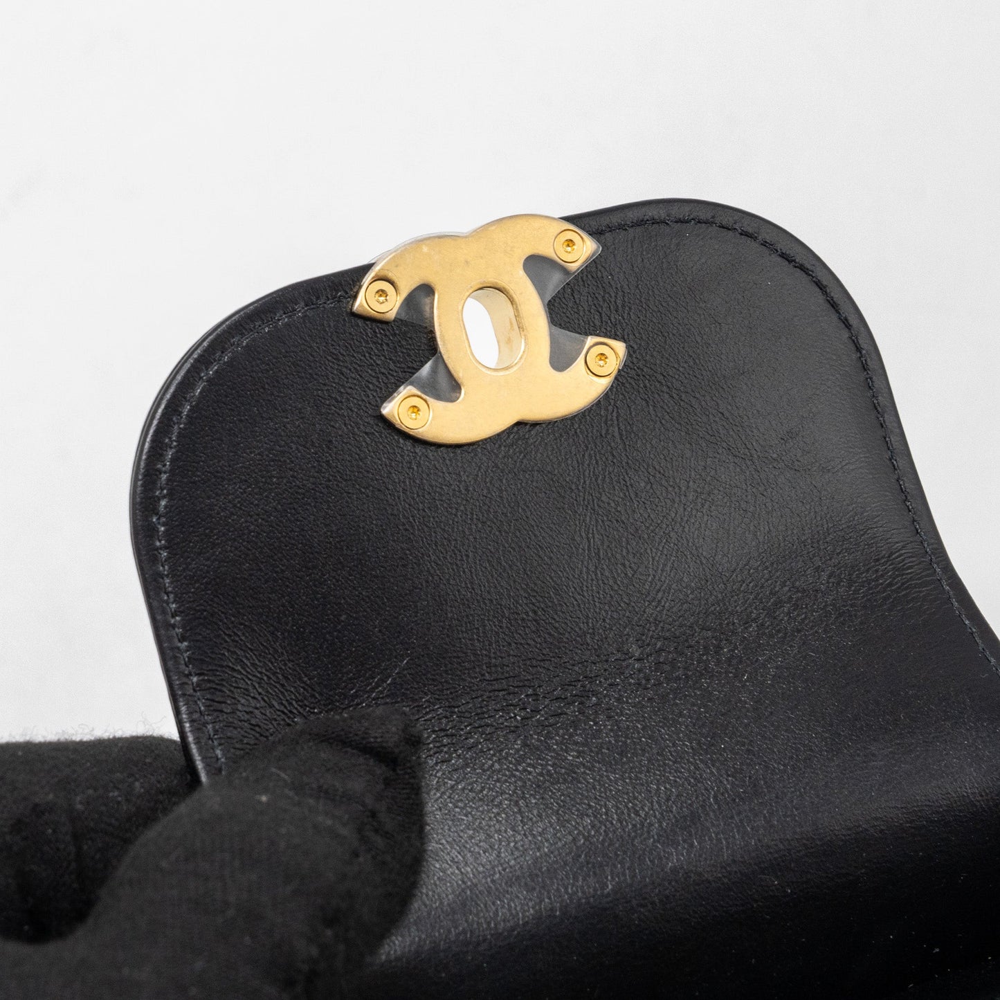 Chanel 23k Mini Shopping Tote Calfskin Black (Microchip)